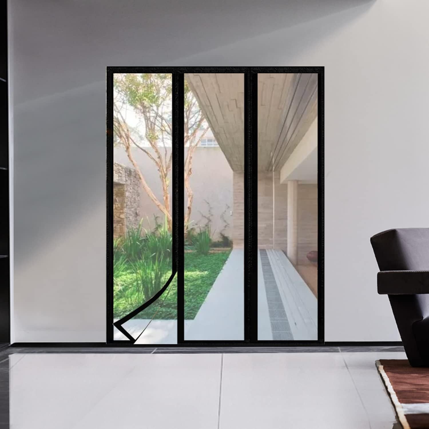 Cortina de Puerta Aislante Magnética SANJIANKER 182.88x203.2cm