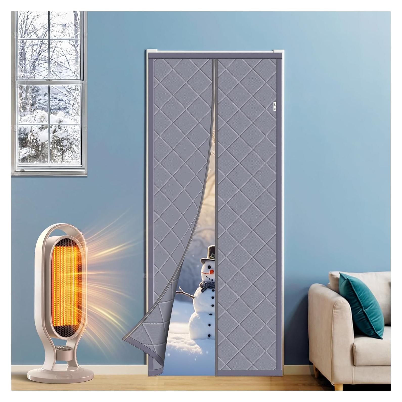 Cortina Térmica Aislante Magnética Zisoue 91.44x243.84 cm Gris