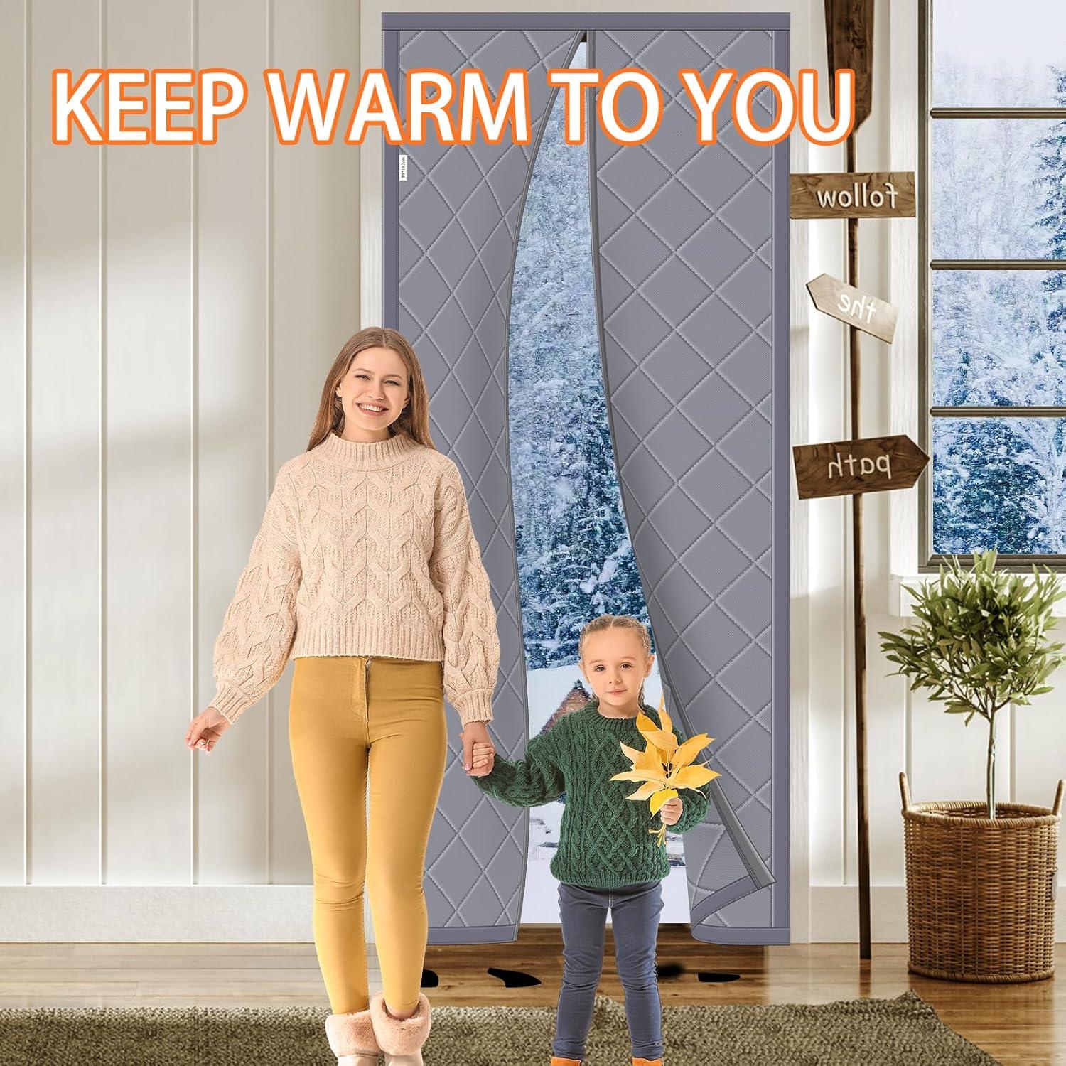 Cortina Térmica Aislante Magnética Zisoue 91.44x243.84 cm Gris