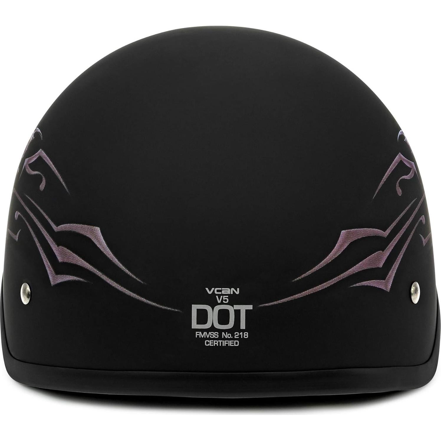 Casco VCAN V515BF21 Mariposa Negra Mate Unisex