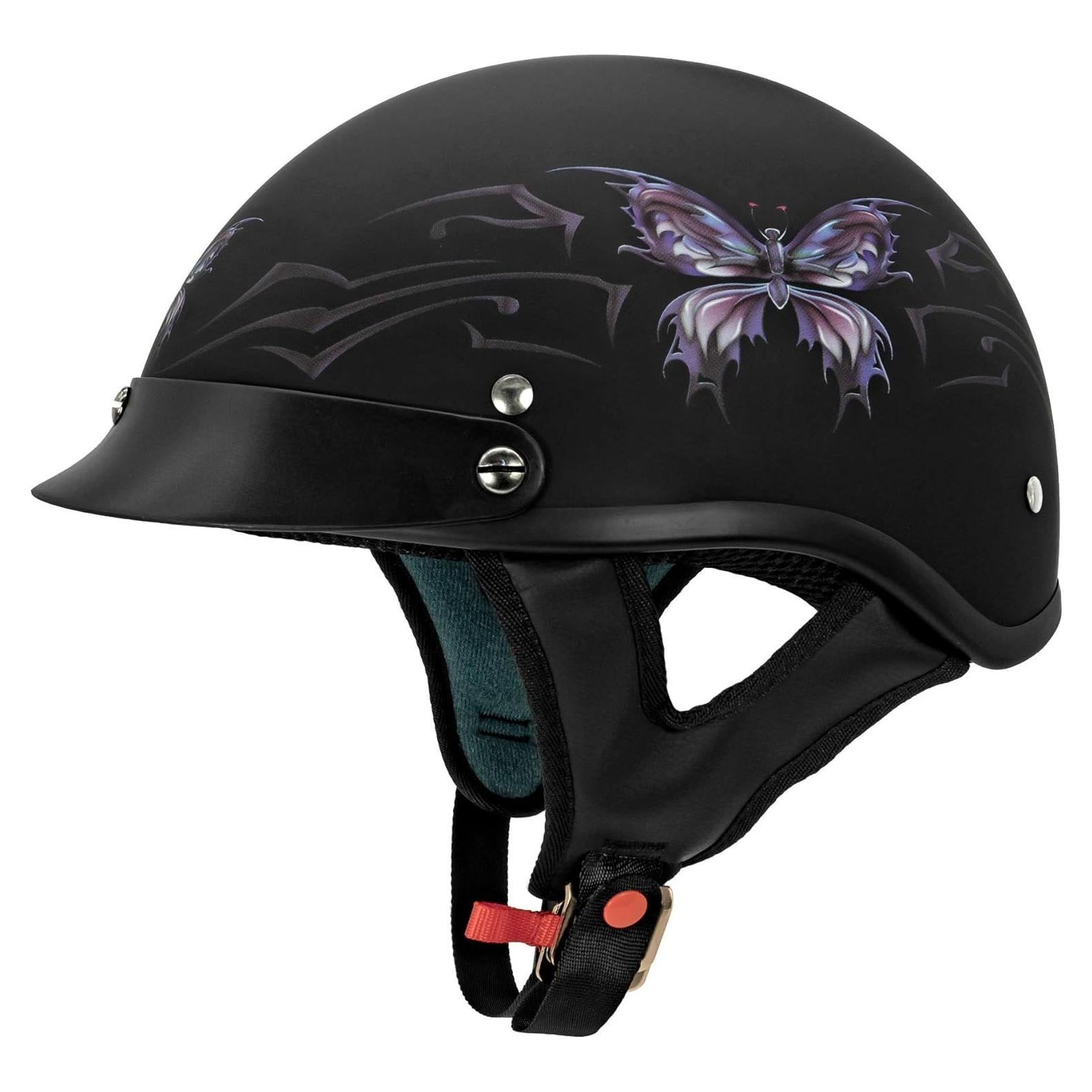 Casco VCAN V515BF21 Mariposa Negro Talla X-Small