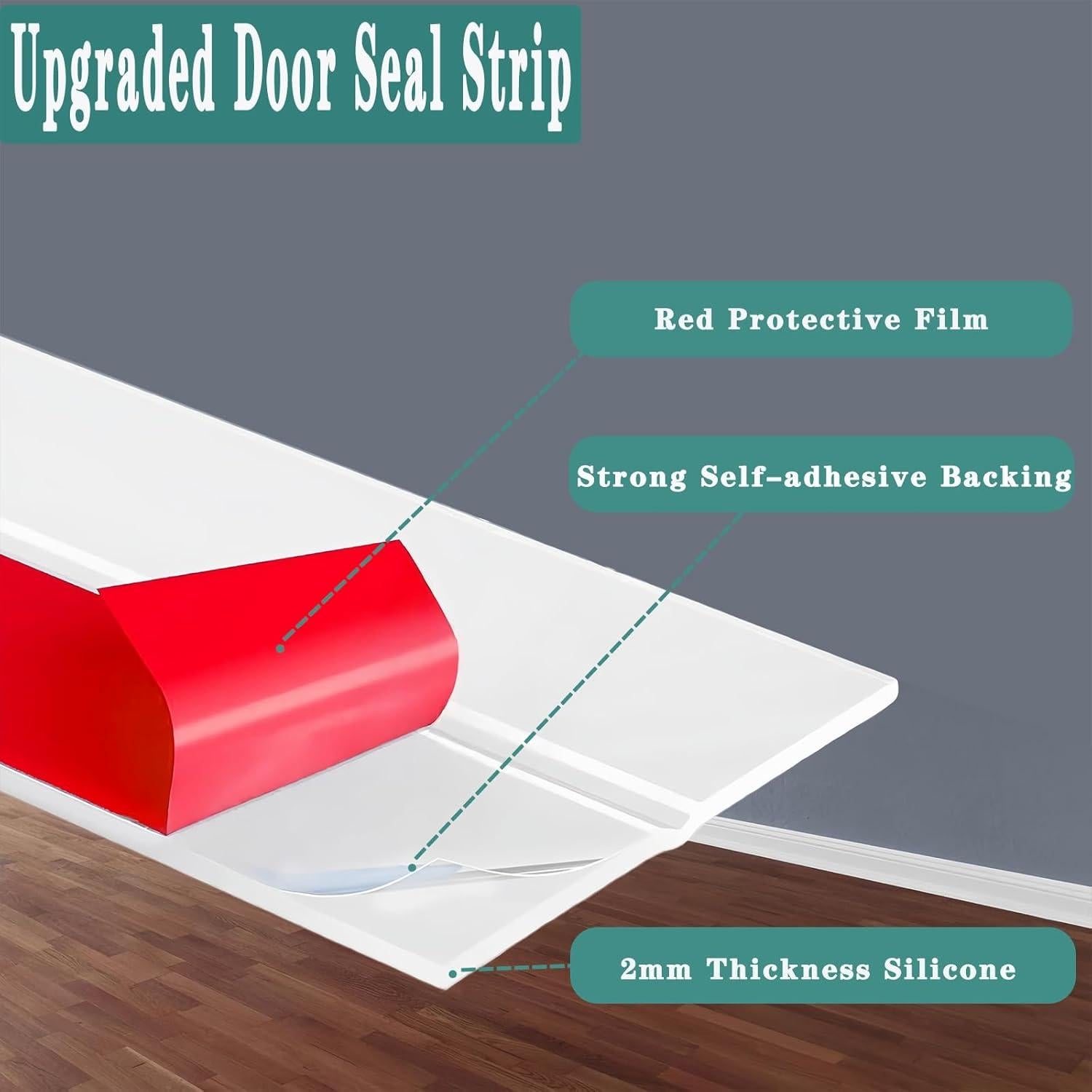 Sello de Puerta WEZKYLCG con Burlete de Silicona 5.08 cm x 6.1 m
