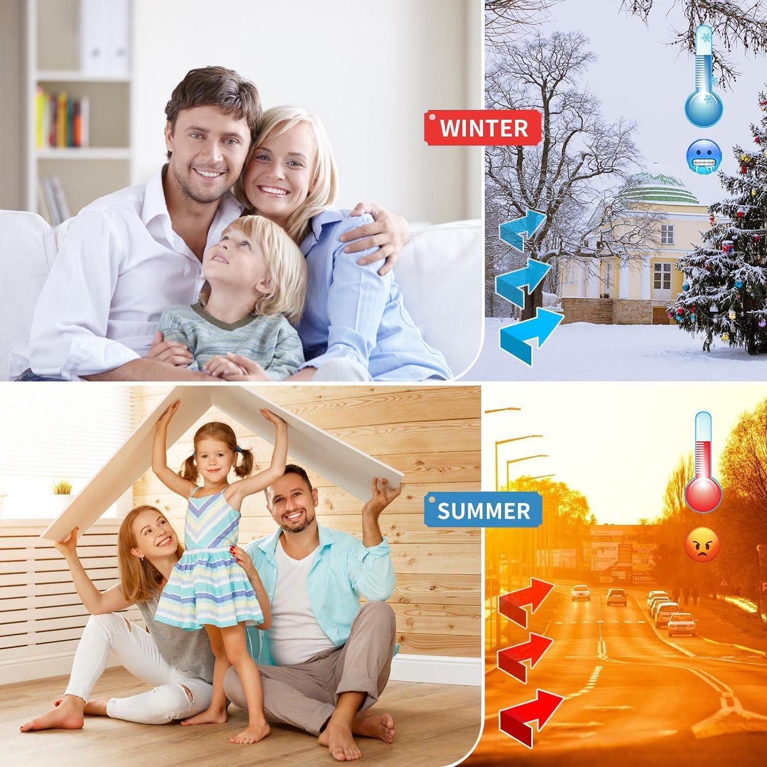 Bloqueador de Corrientes de Aire DINGLIAN Blanco 5.08cm x 99cm