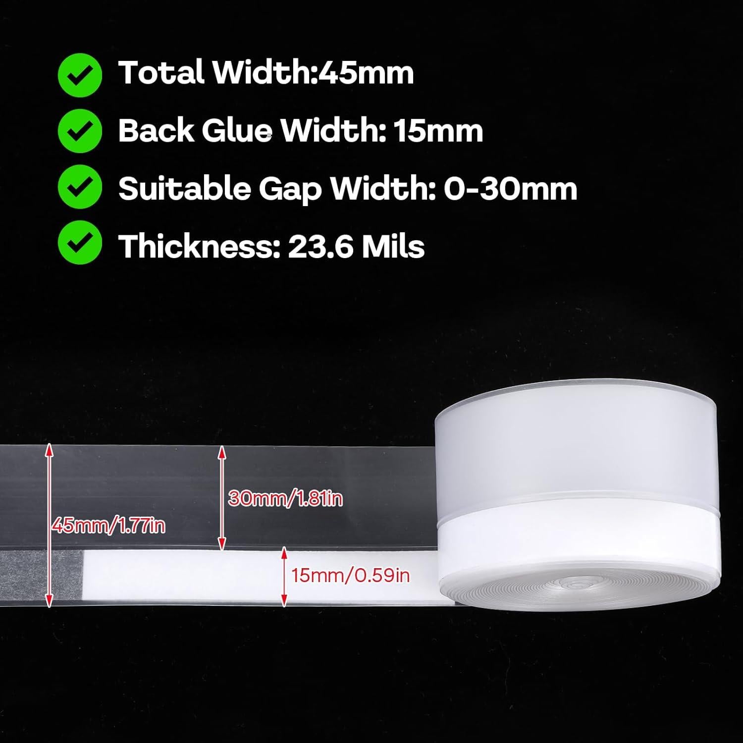 Tira de Sellado de Silicona Qianyu 4.5 cm x 4.5 cm 16 pies