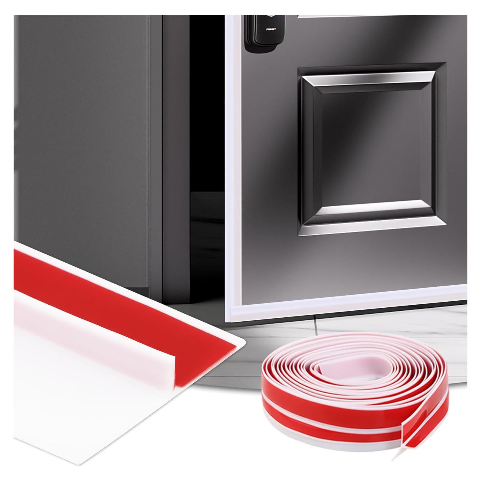 Tapón de Corrientes de Aire Lunghaa 122 cm Blanco Autoadhesivo