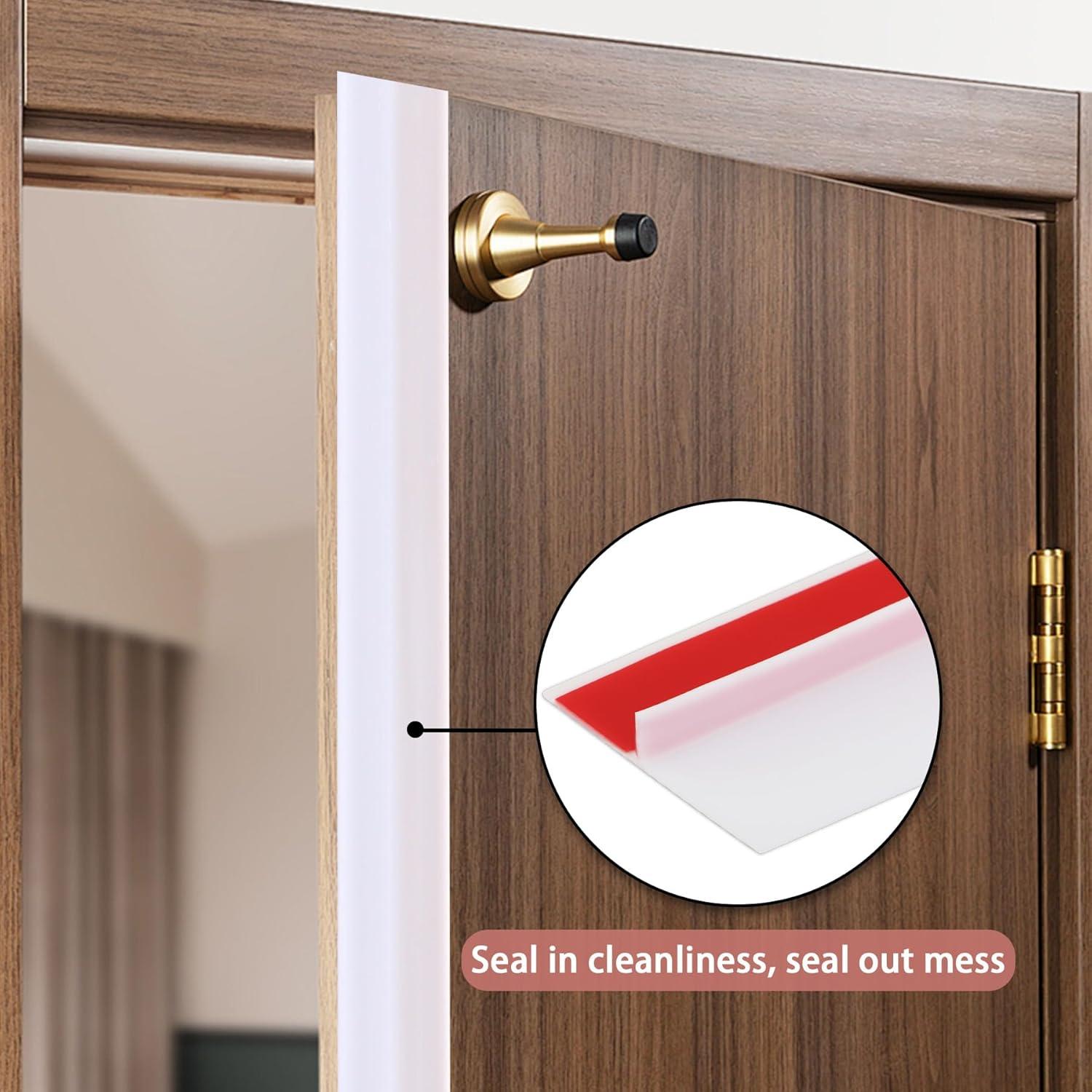 Tapón de Corrientes de Aire Lunghaa 122 cm Blanco Autoadhesivo