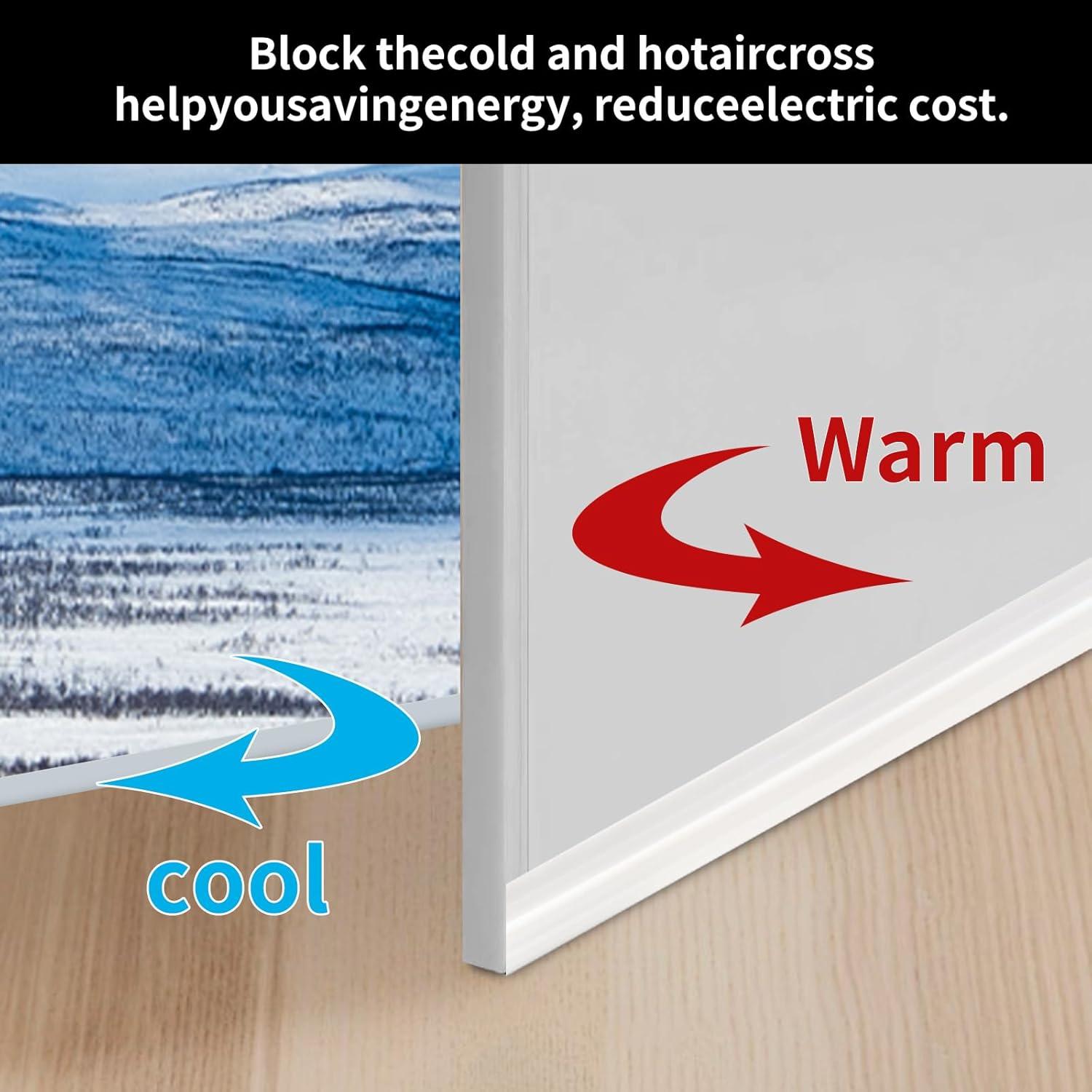 Paquete de 2 Tapas para Puertas VZZNN 198 cm Aislamiento Ruido