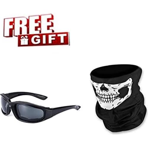 Casco de motocicleta Woljay K1 retro unisex azul medio