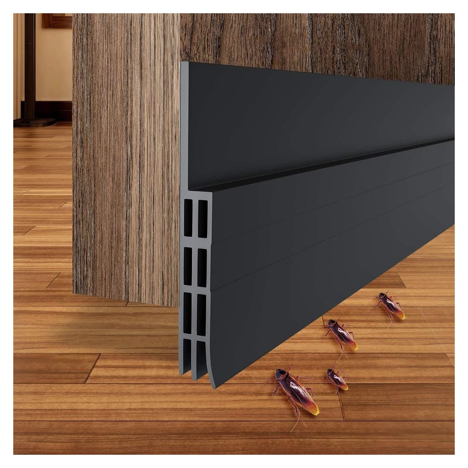 Tapón de Corrientes de Aire Ohuhu 99 cm x 5 cm Negro Silicona