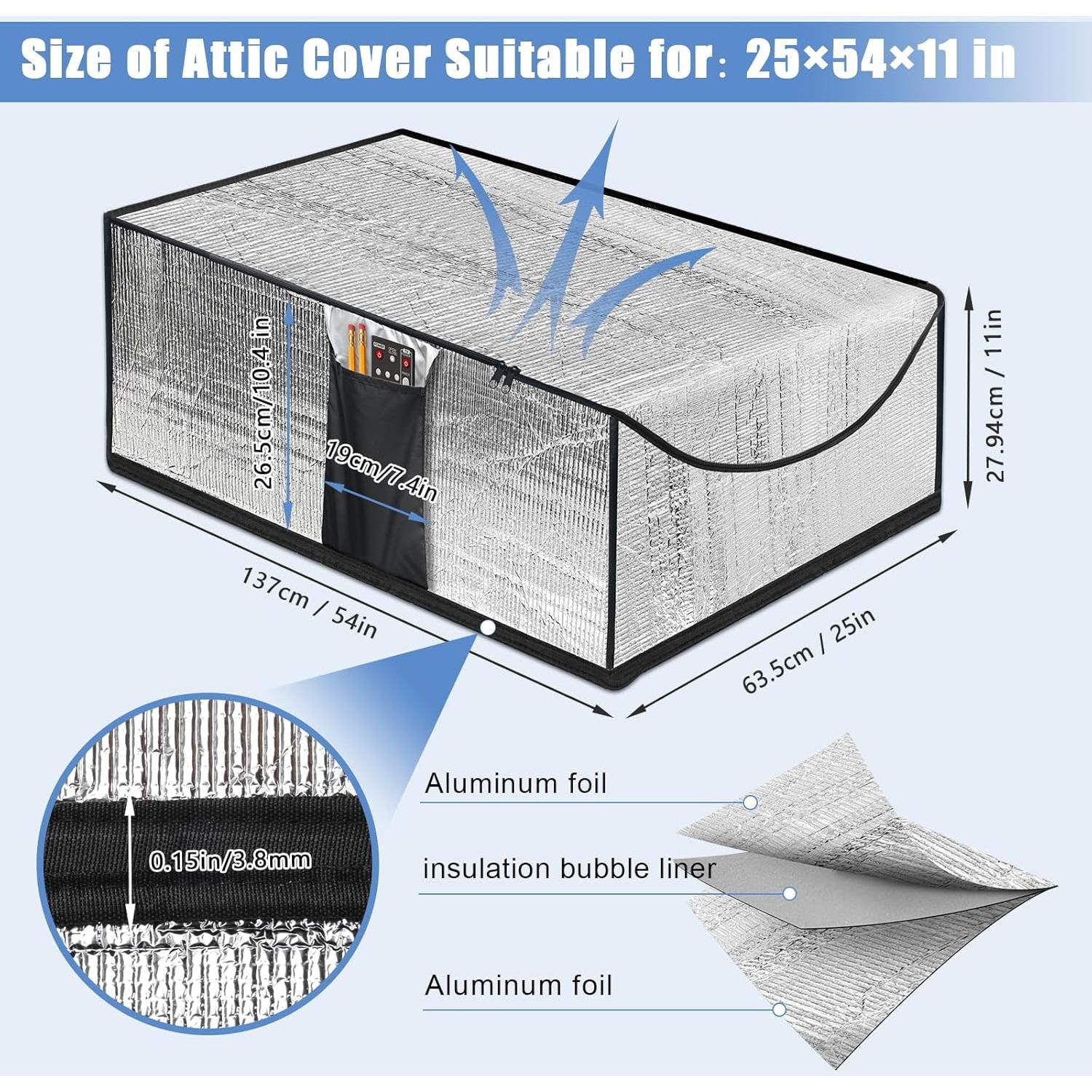Cubierta de Aislamiento para Escaleras de Ático Coldairsoap 63.5x137.2 cm