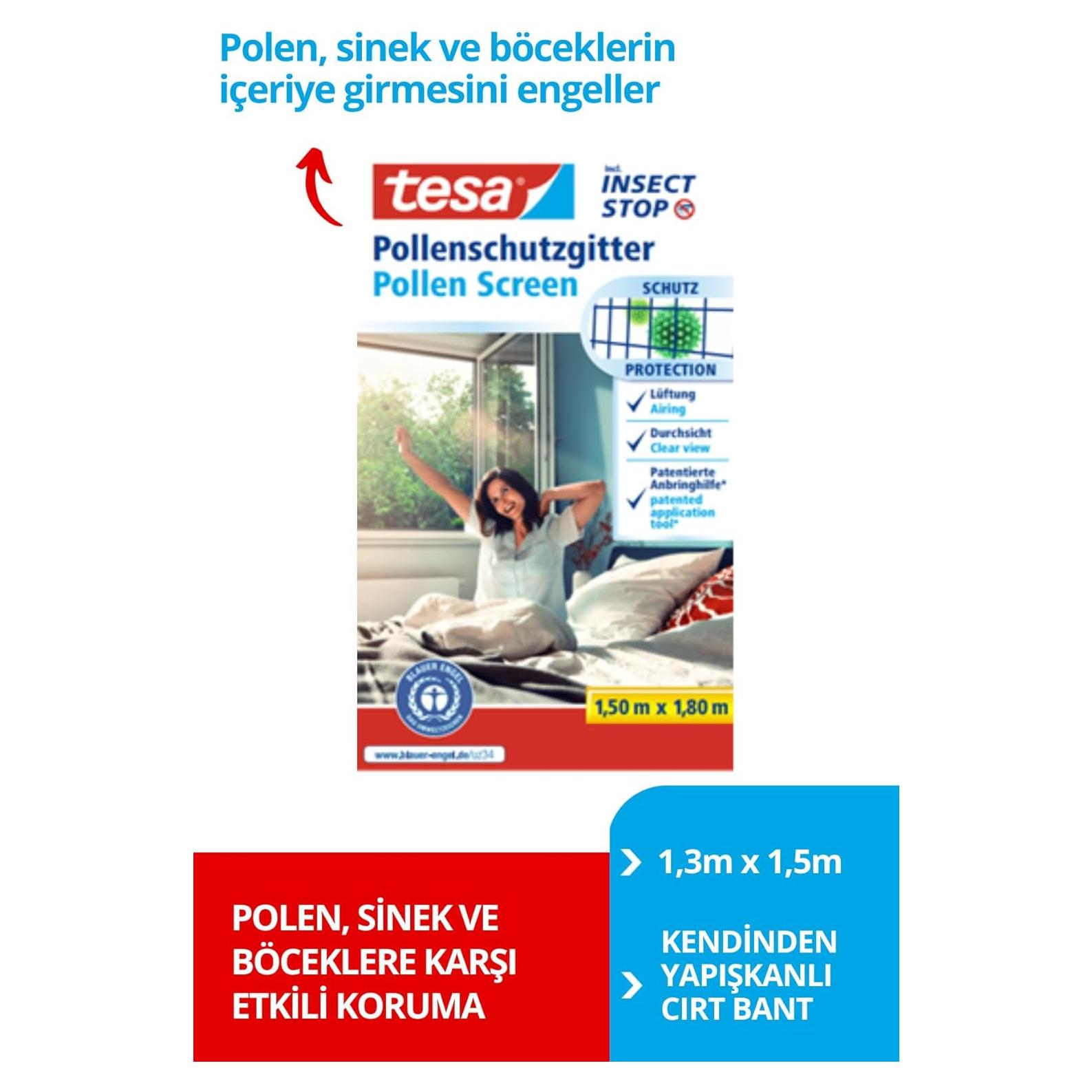 Malla Anti-polvo Tesa 130x150 cm - Protección Alergias Gris