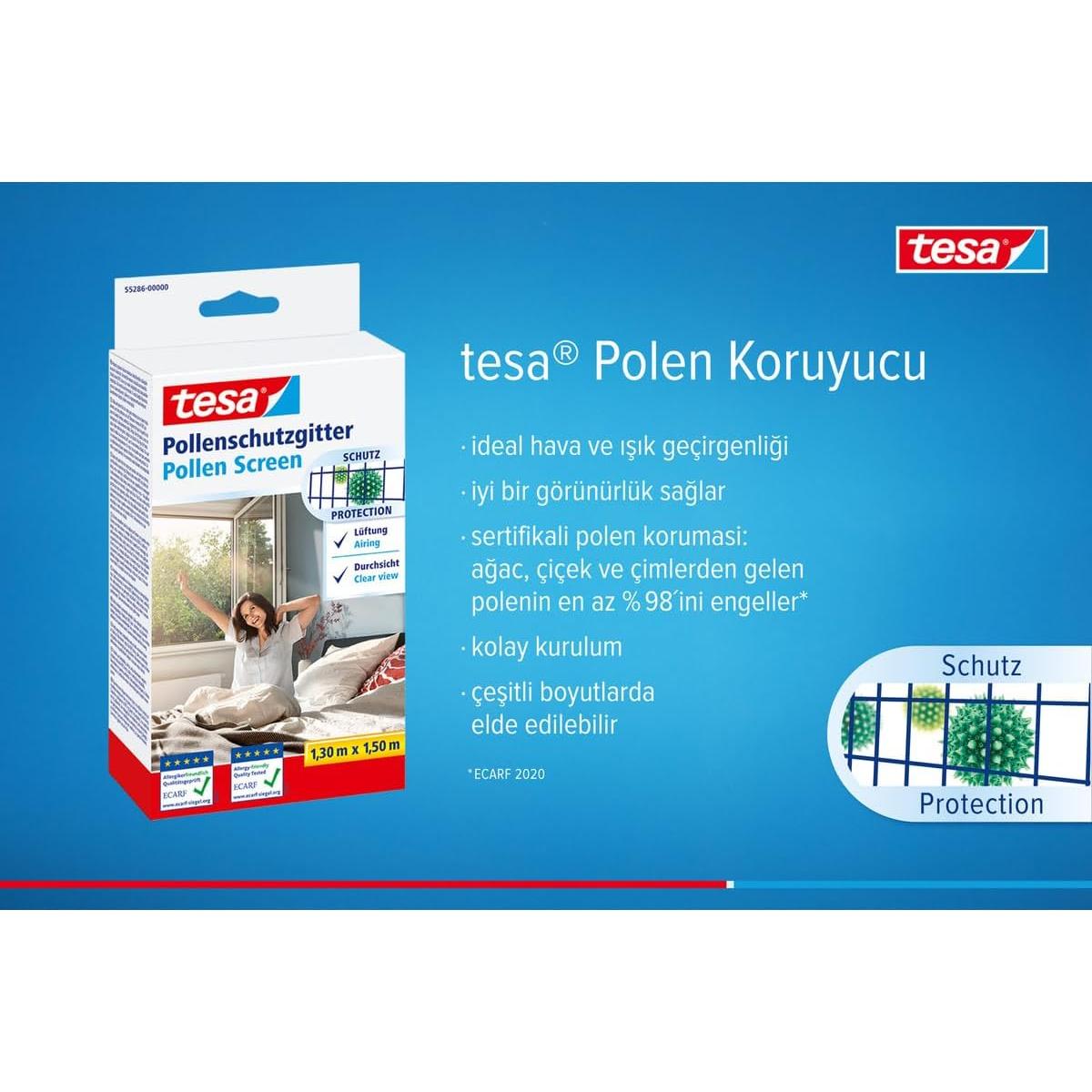 Malla Anti-polvo Tesa 130x150 cm - Protección Alergias Gris