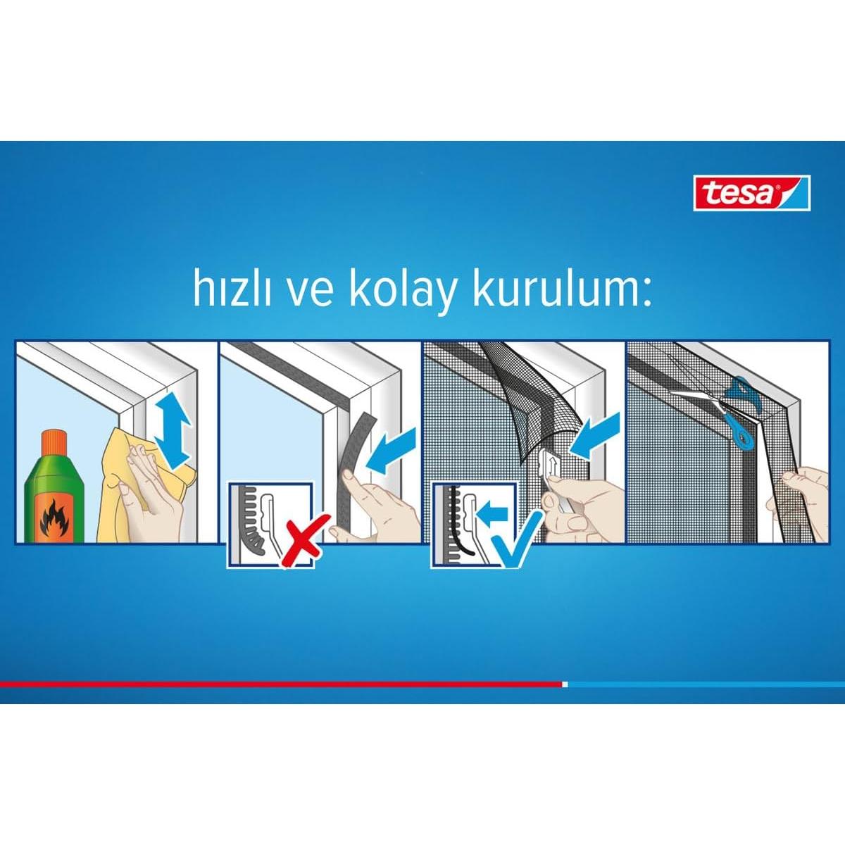 Malla Anti-polvo Tesa 130x150 cm - Protección Alergias Gris