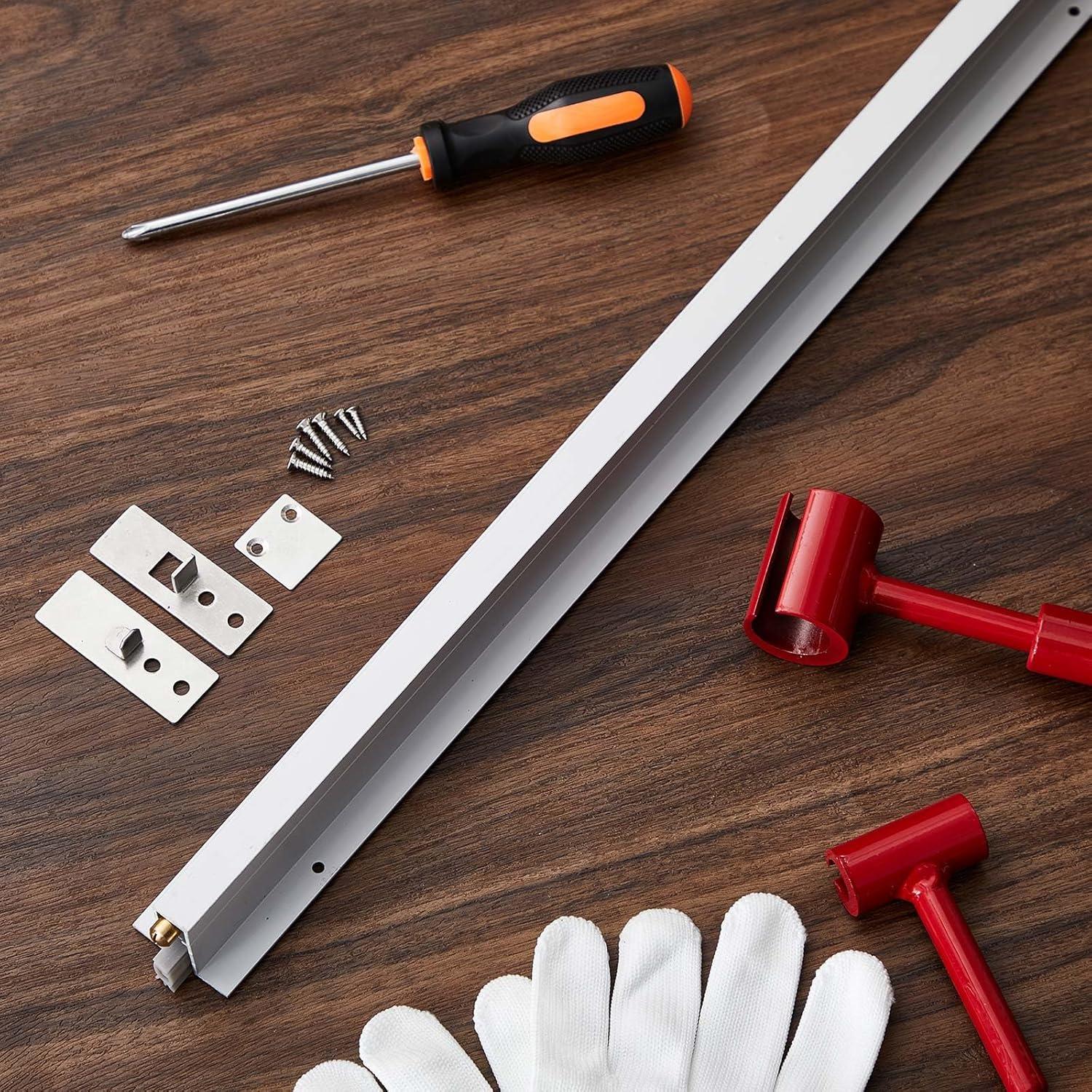 2 Sellos Inferiores Automáticos de Puerta Yaocom Aluminio 14.3x914.4mm