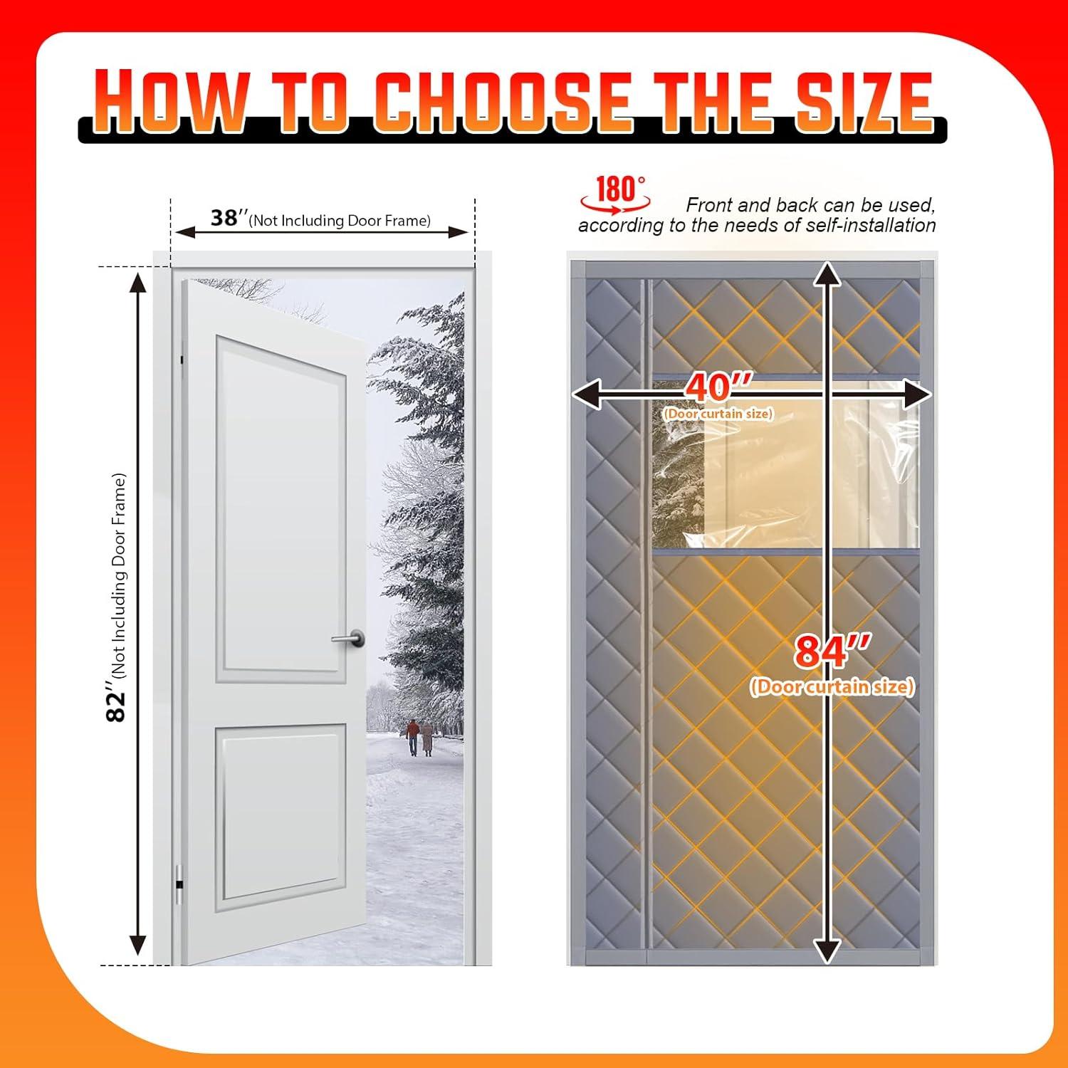 Cubierta Térmica Magnética ABVRUN para Puerta 96.5x208.3cm