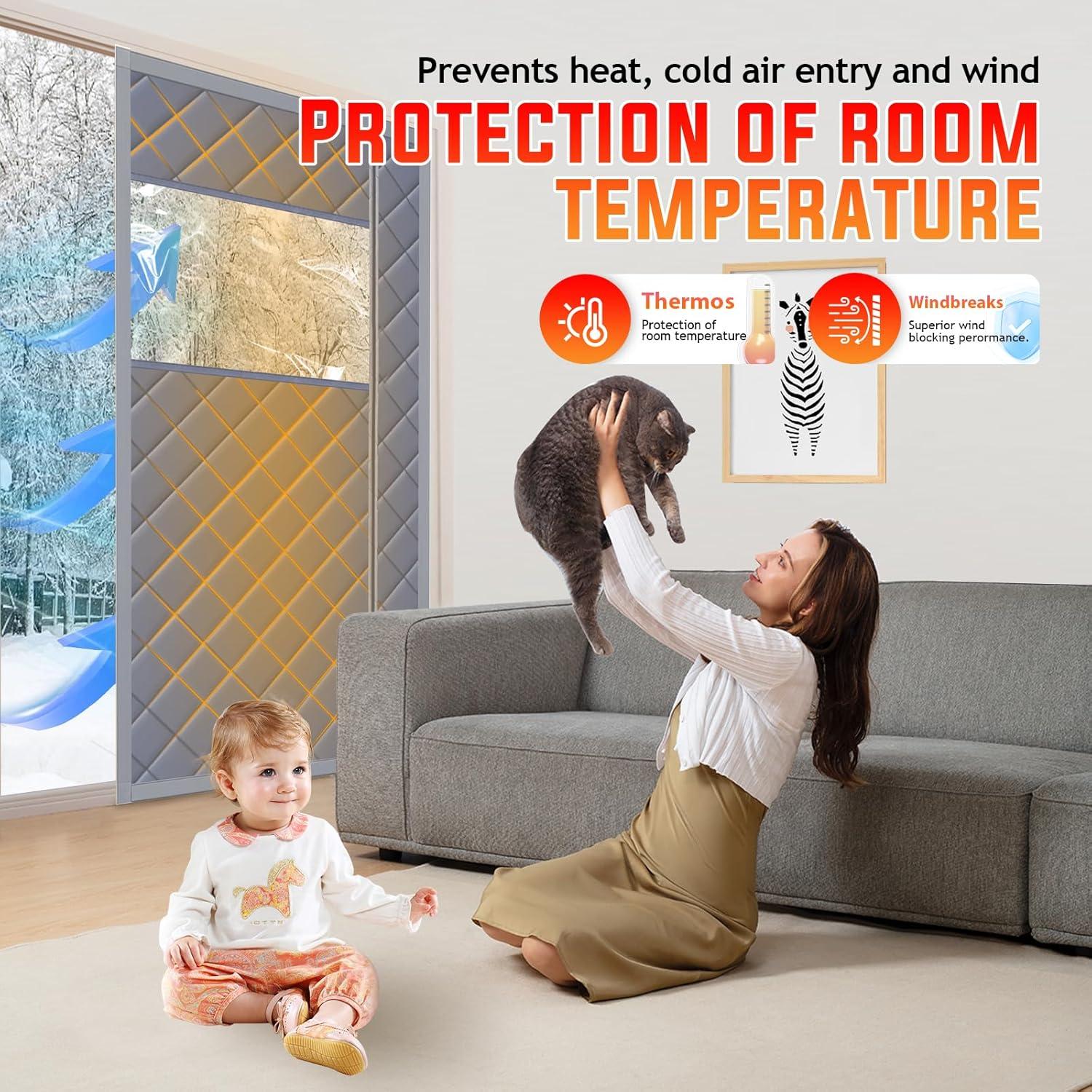 Cubierta Térmica Magnética ABVRUN para Puerta 96.5x208.3cm