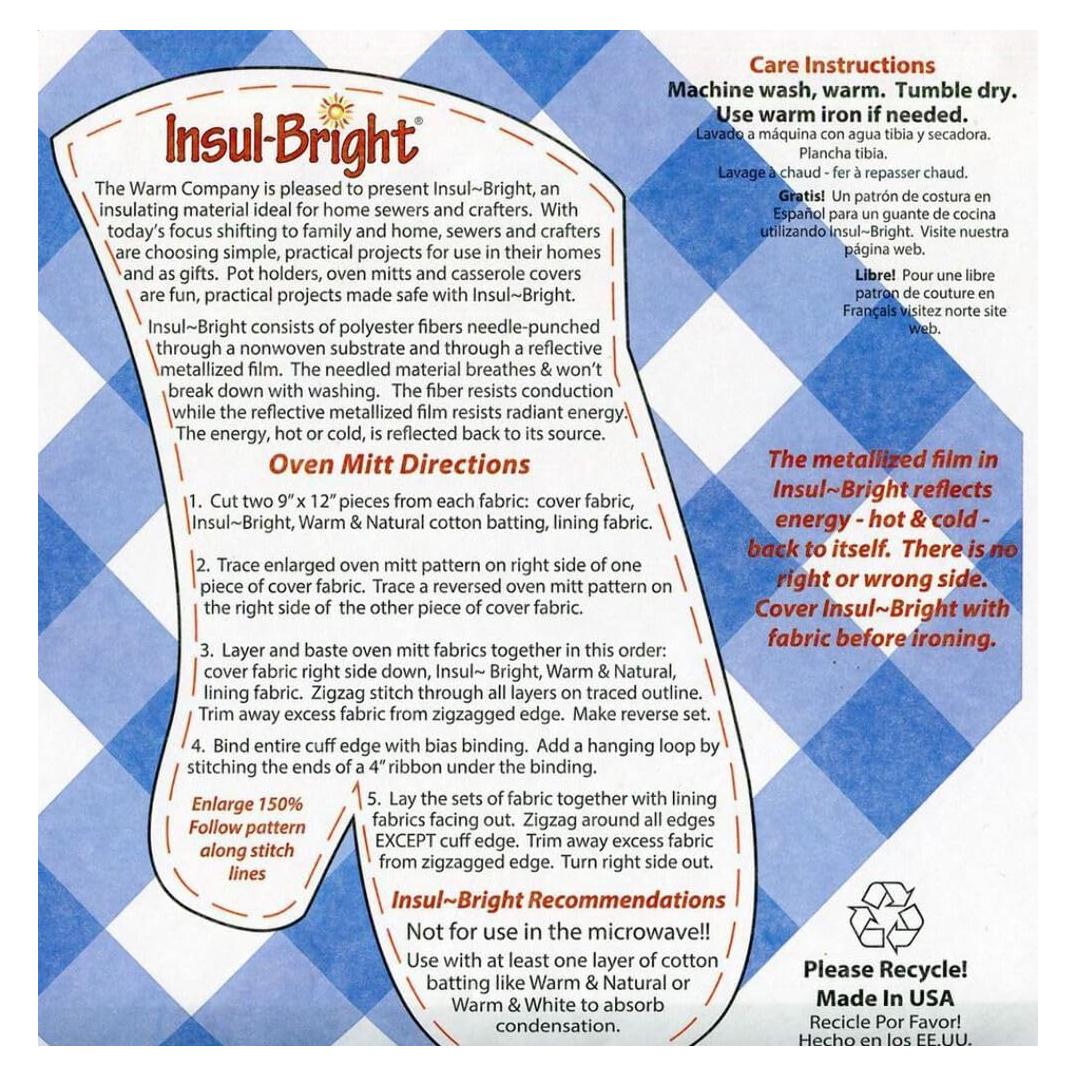 Forro Aislante Insul-Bright The Warm Company 91x114 cm