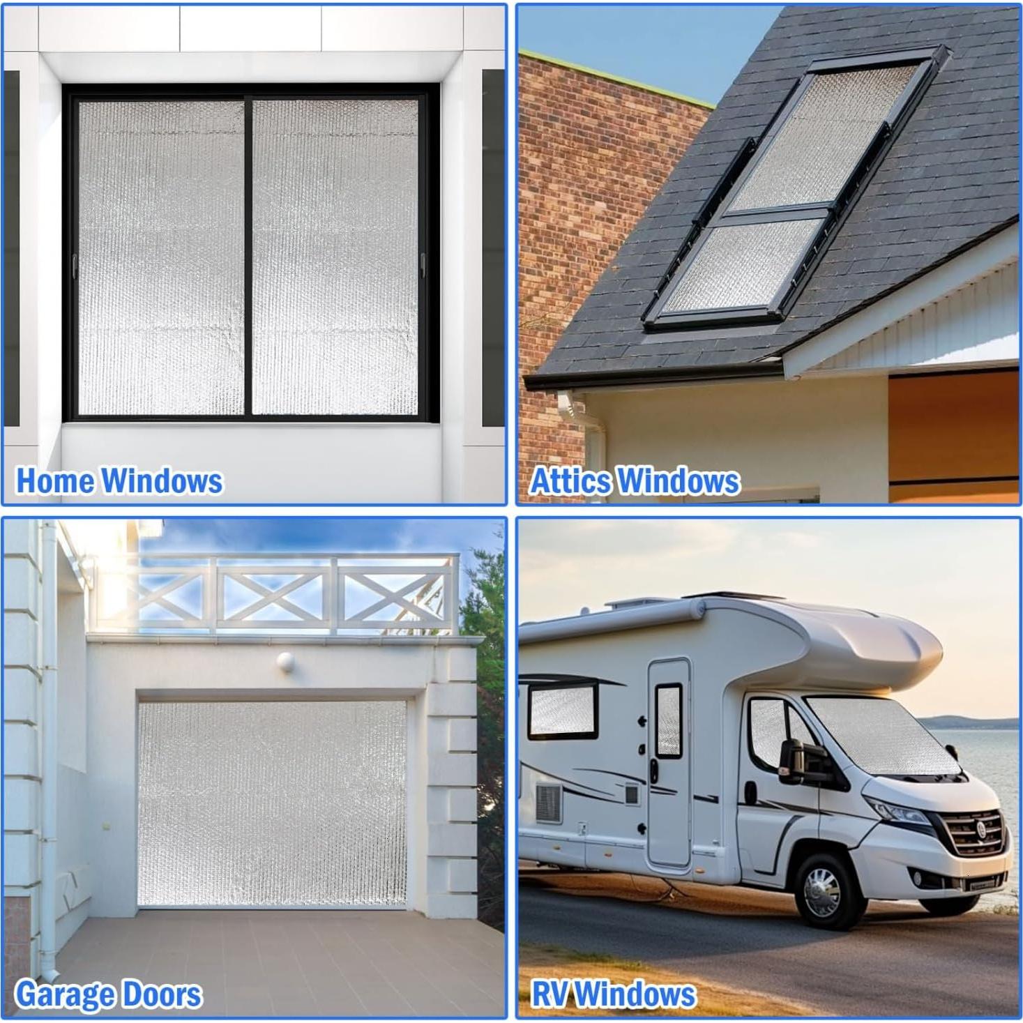 Aislamiento Reflectante Doble YoleShy 61 cm x 3 m para Ventanas