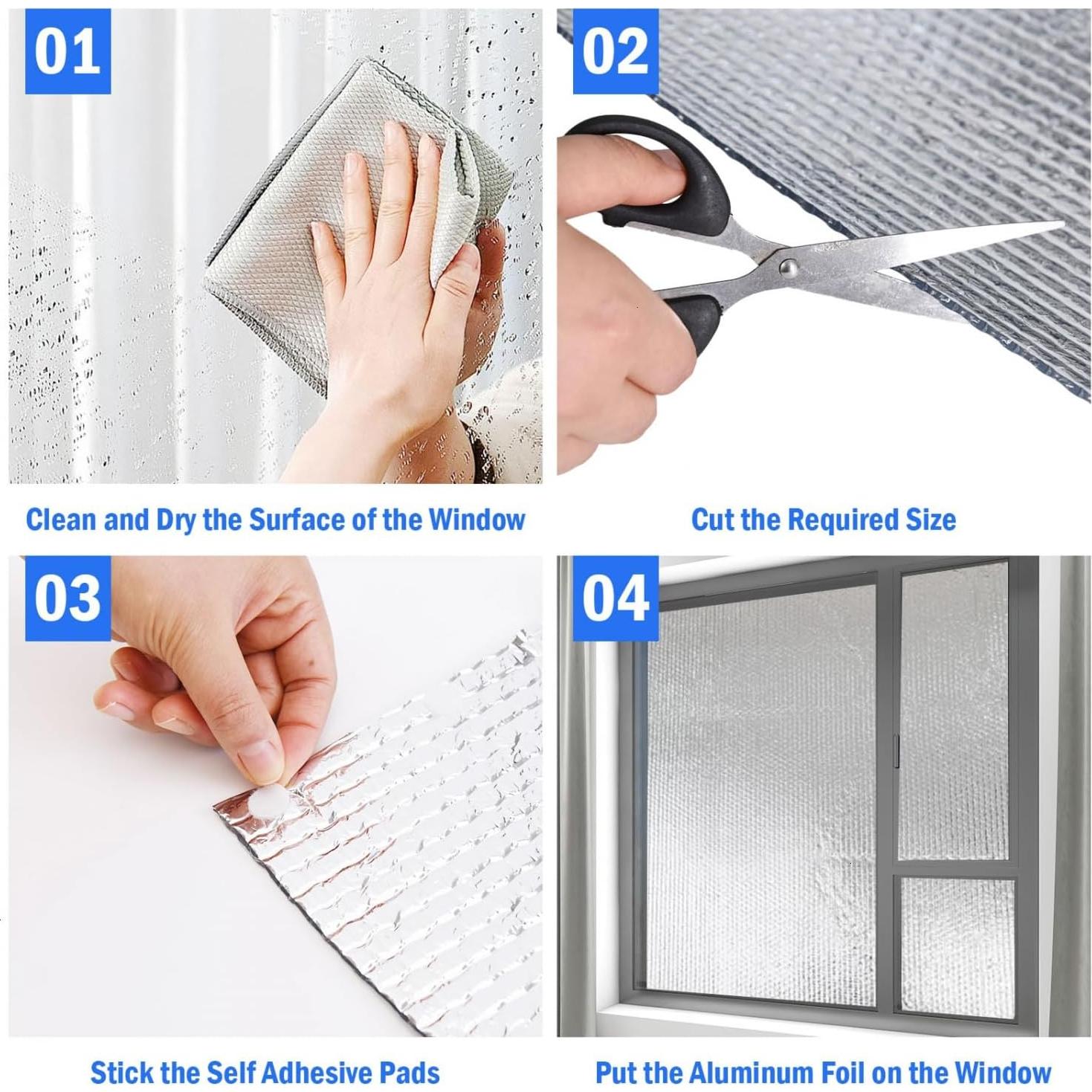 Aislamiento Reflectante Doble YoleShy 61 cm x 3 m para Ventanas