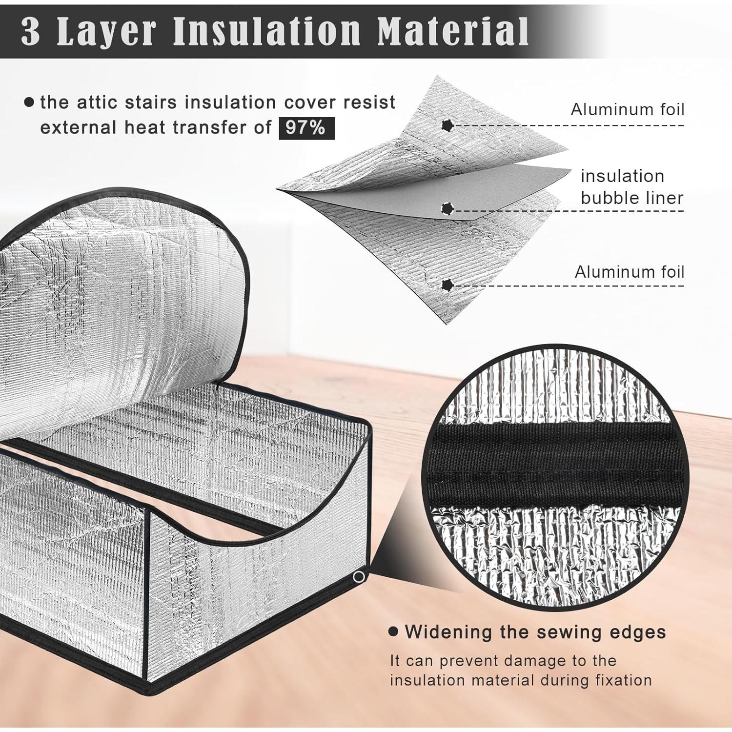 Cubierta de Aislamiento para Escaleras de Ático Windspeed 137x64 cm