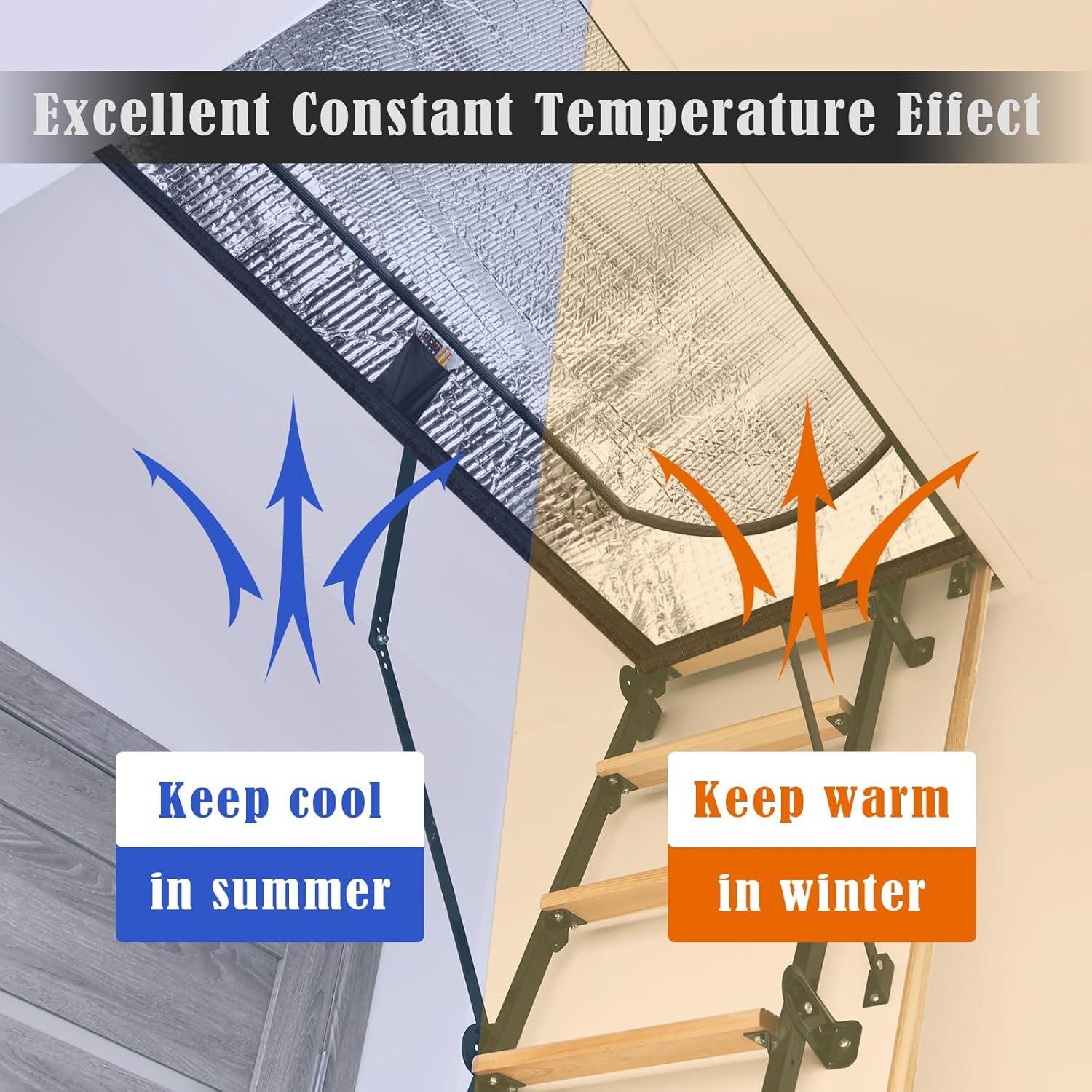 Cubierta de Aislamiento para Escaleras de Ático Windspeed 137x64 cm