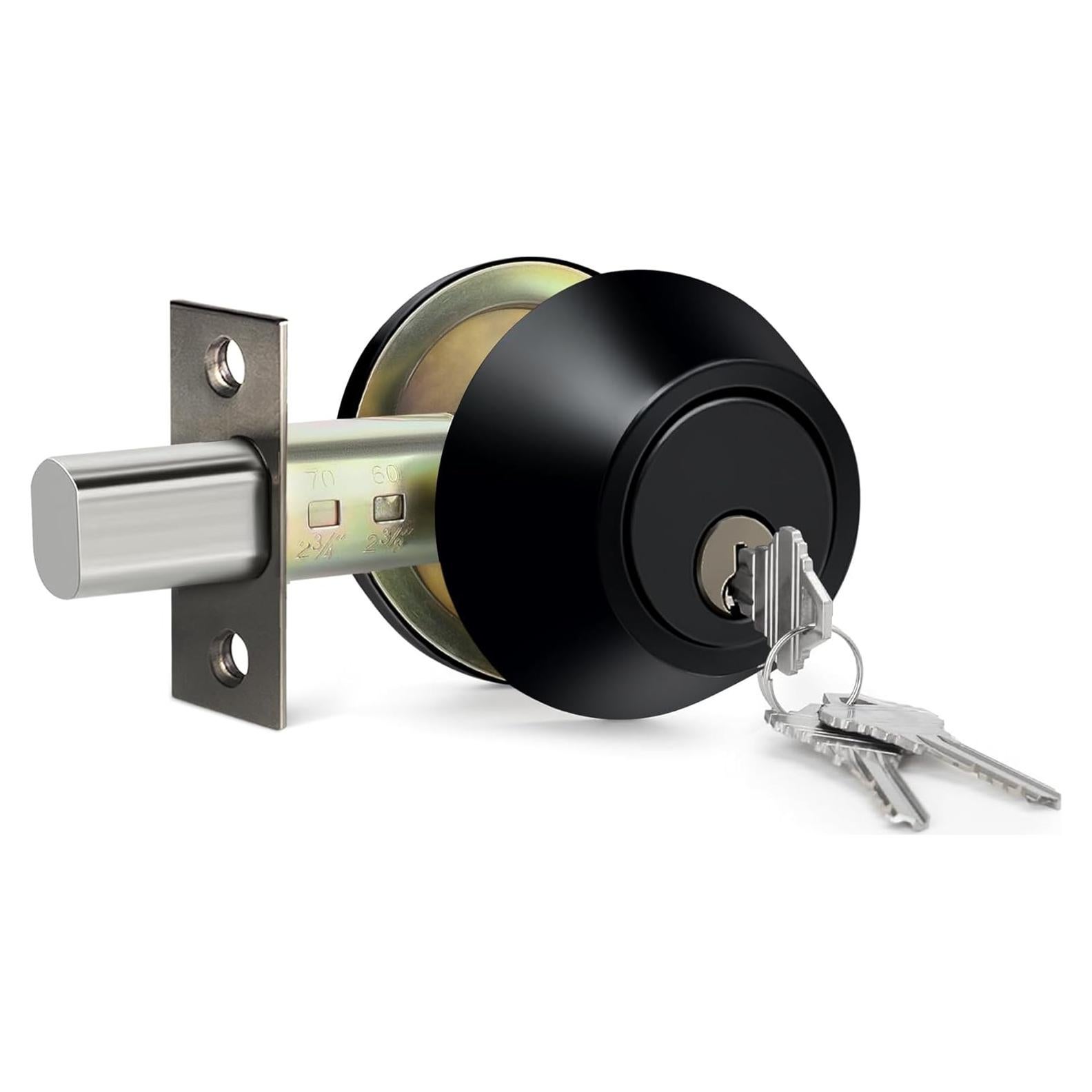 Cerrojo de Cilindro Único BESTTEN Negro Mate 5 Pines