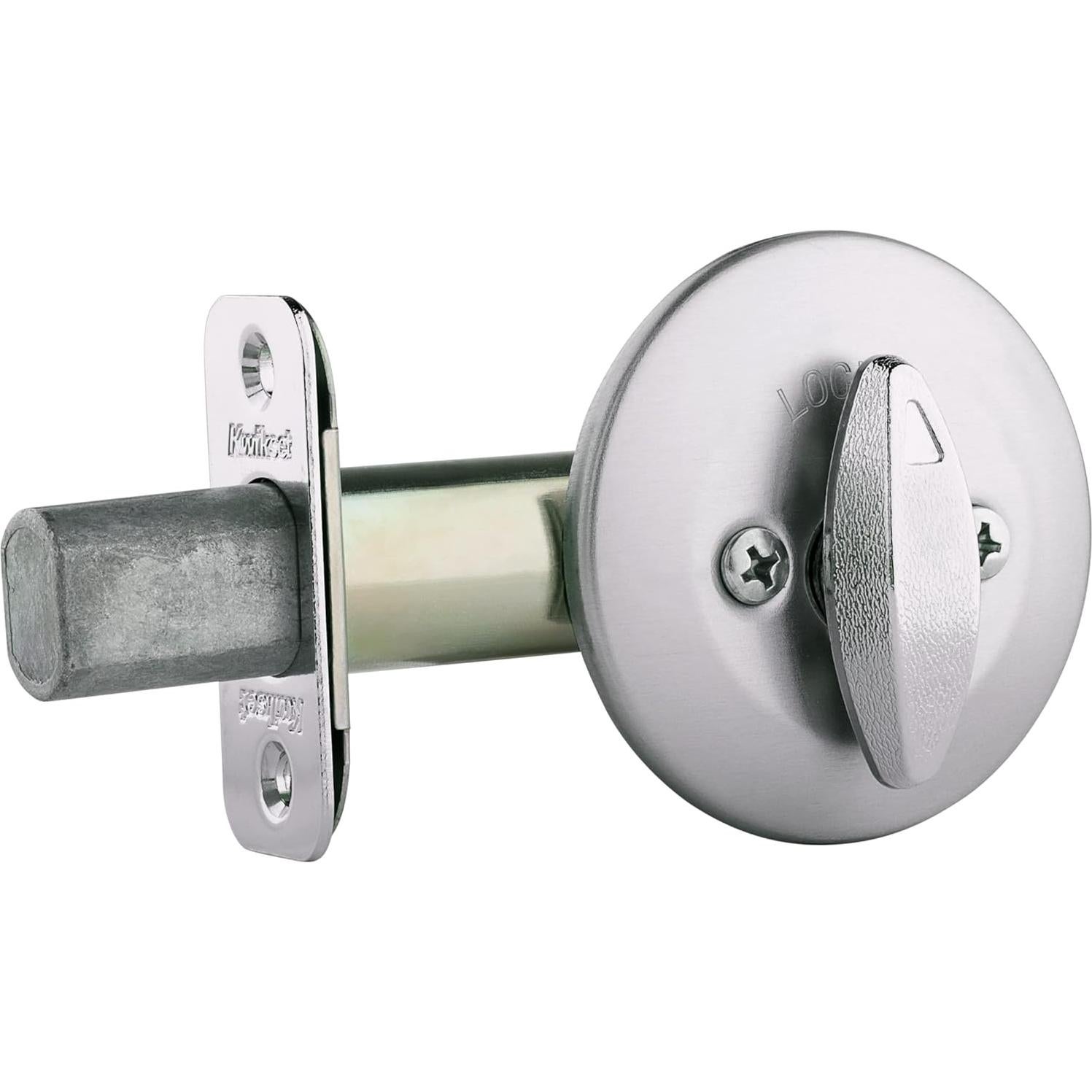 Cerradura de Doble Cilindro Kwikset 663 Cromo Satinado
