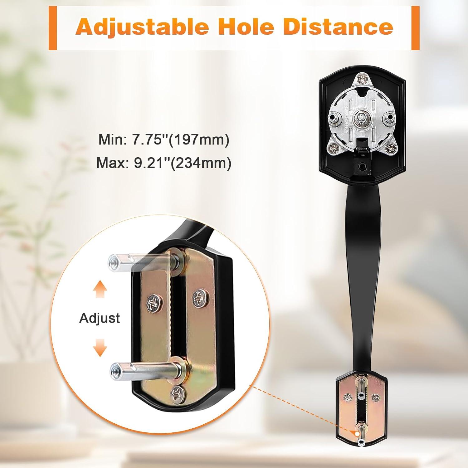 Cerradura Inteligente Probrico DLE612BKMFA con Manija, Negro