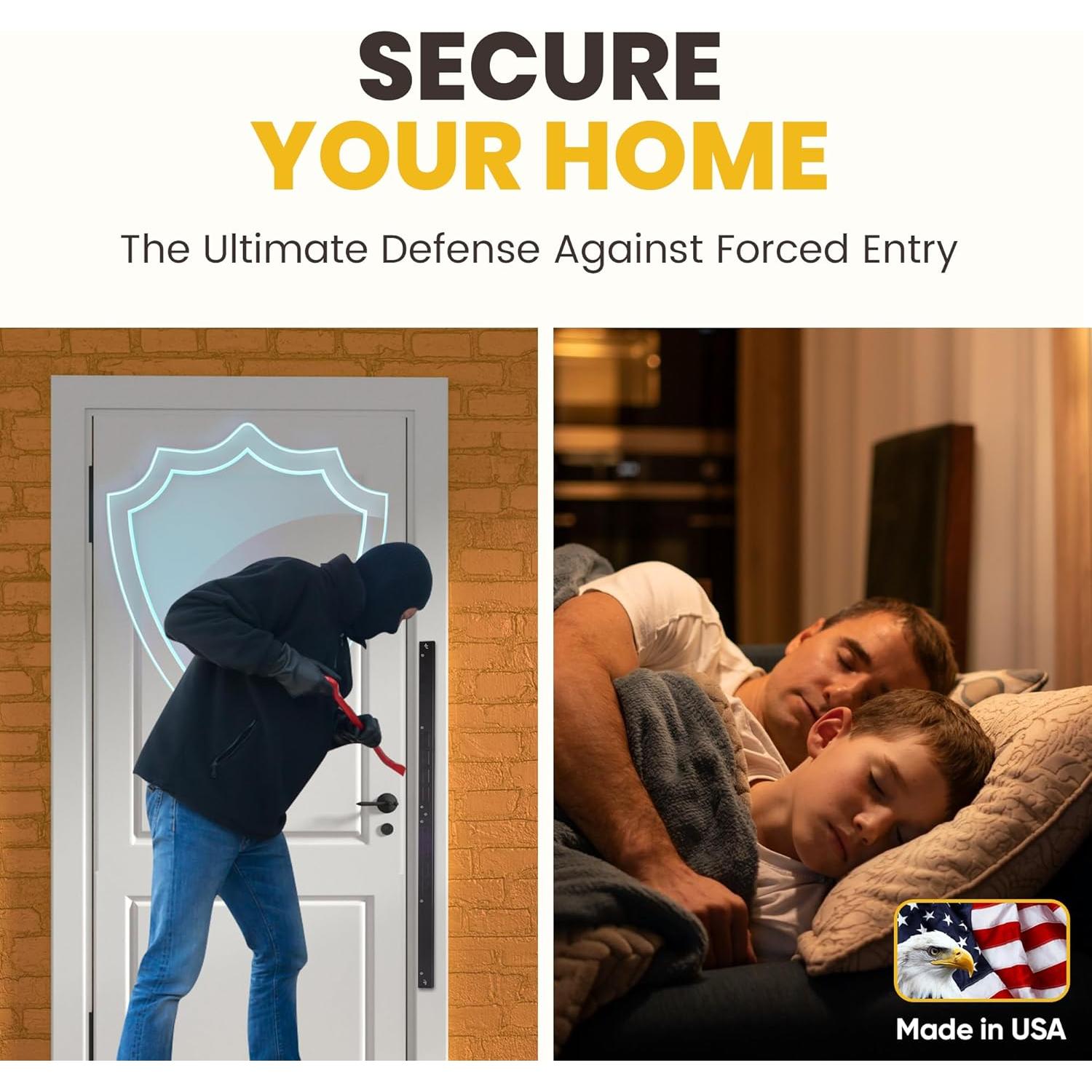 Armadura de Puerta Mini Armor Concepts - Kit de Seguridad 3 Piezas