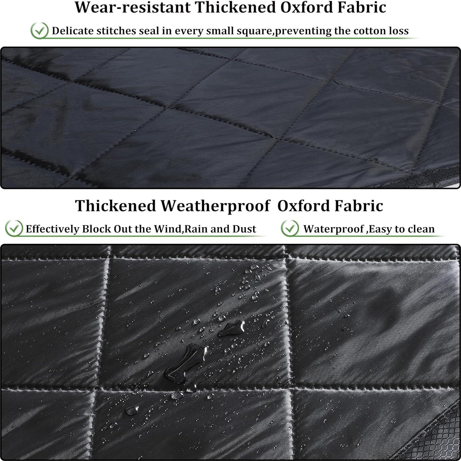 Cortina de Puerta Aislante Magnética Odocovo 182x203 cm Negra