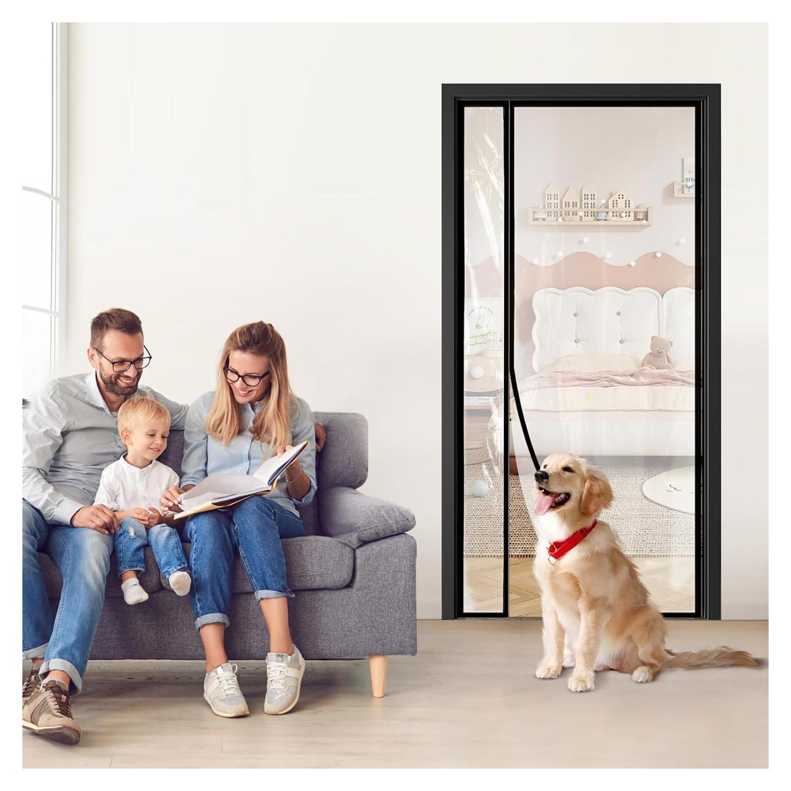 Cortina de Puerta Aislante Sunmoxia 34x80cm Transparente