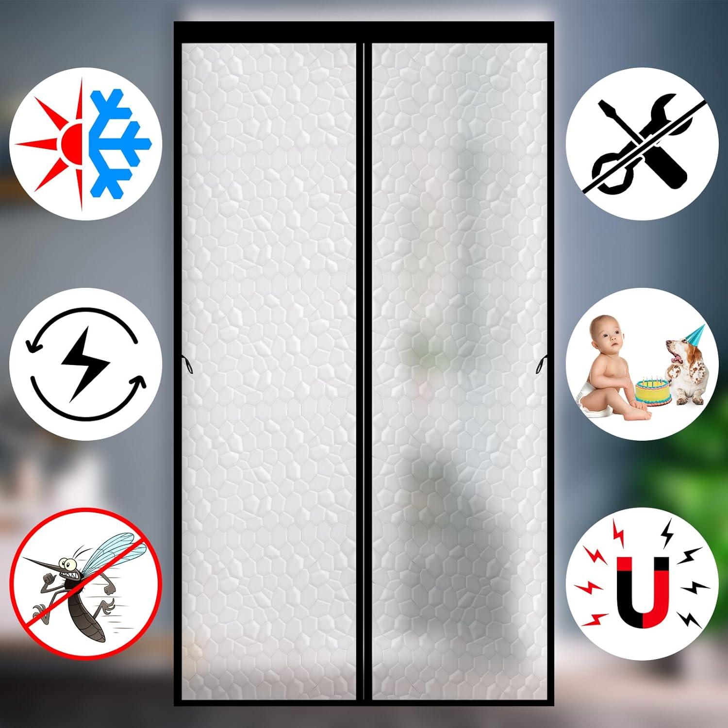 Cortina de Puerta Aislante Remagr 91.4 x 207 cm Magnética