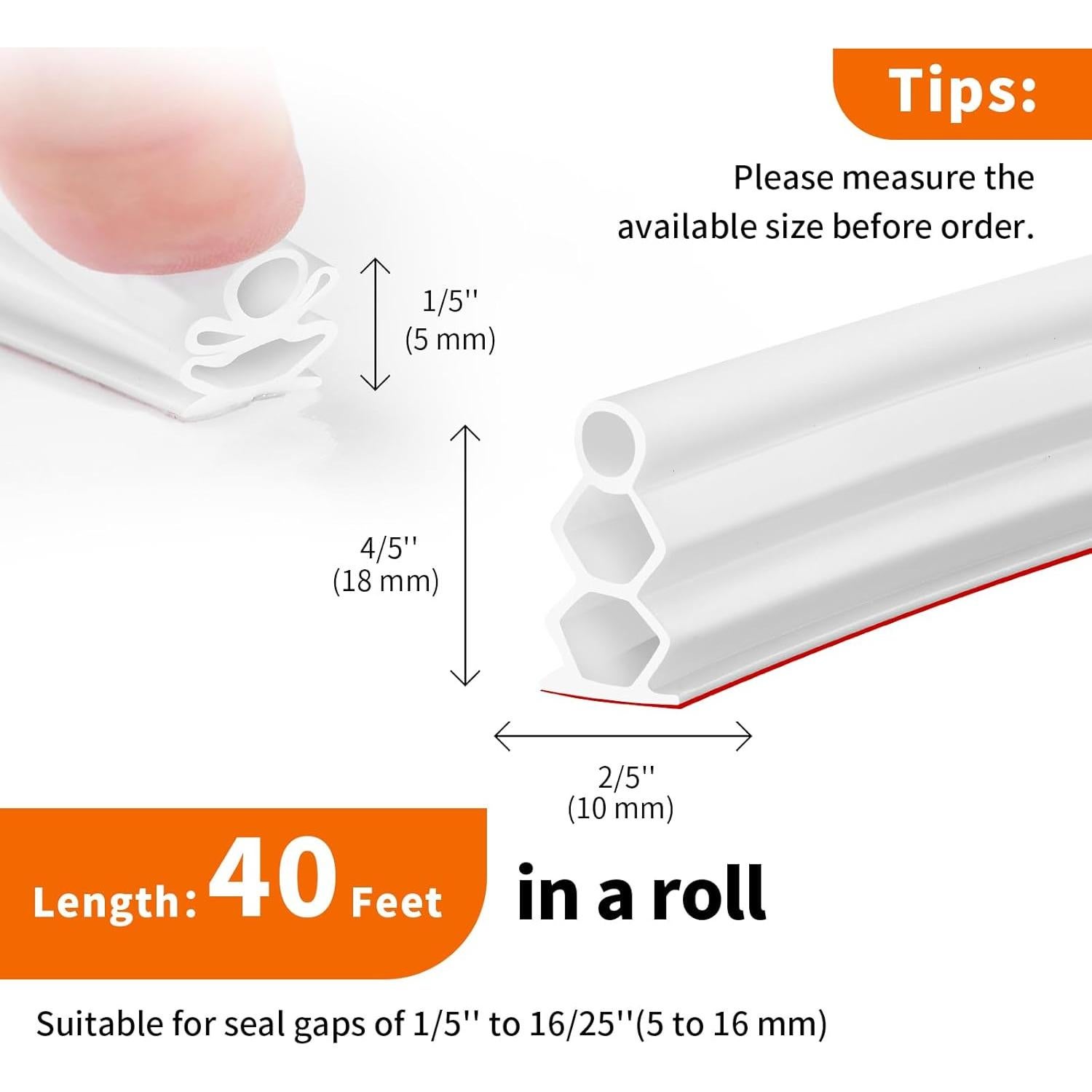 Cinta de Goma Autoadhesiva SILIENTWERK 40 Pies Blanca