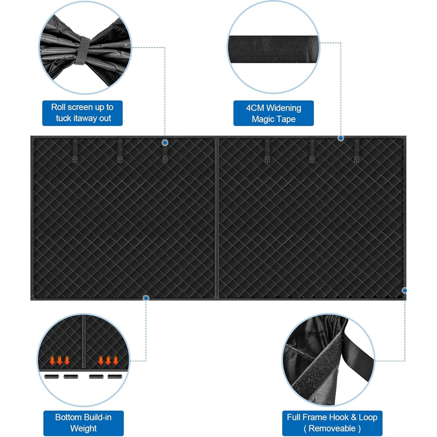 Cortina Aislante Térmica LIAMST para Puerta de Garaje 2.74x2.13m