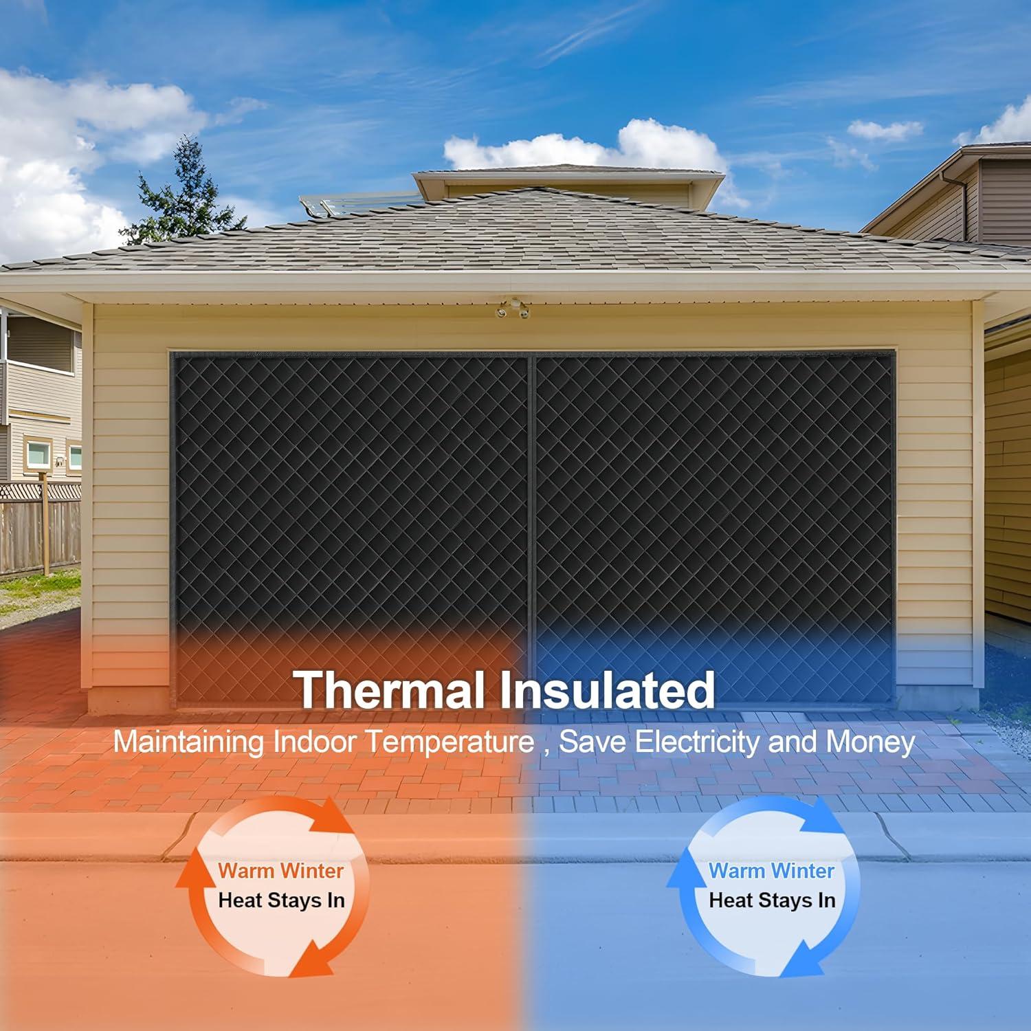Cortina Aislante Térmica LIAMST para Puerta de Garaje 2.74x2.13m