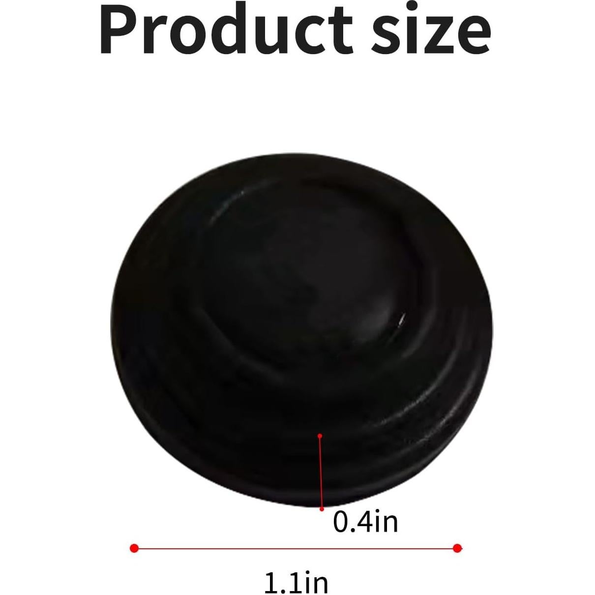 20 Amortiguadores de Puerta Jitrendo Aislantes Autoadhesivos Negro