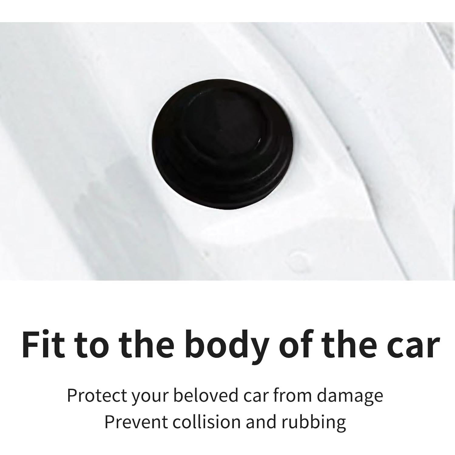 20 Amortiguadores de Puerta Jitrendo Aislantes Autoadhesivos Negro