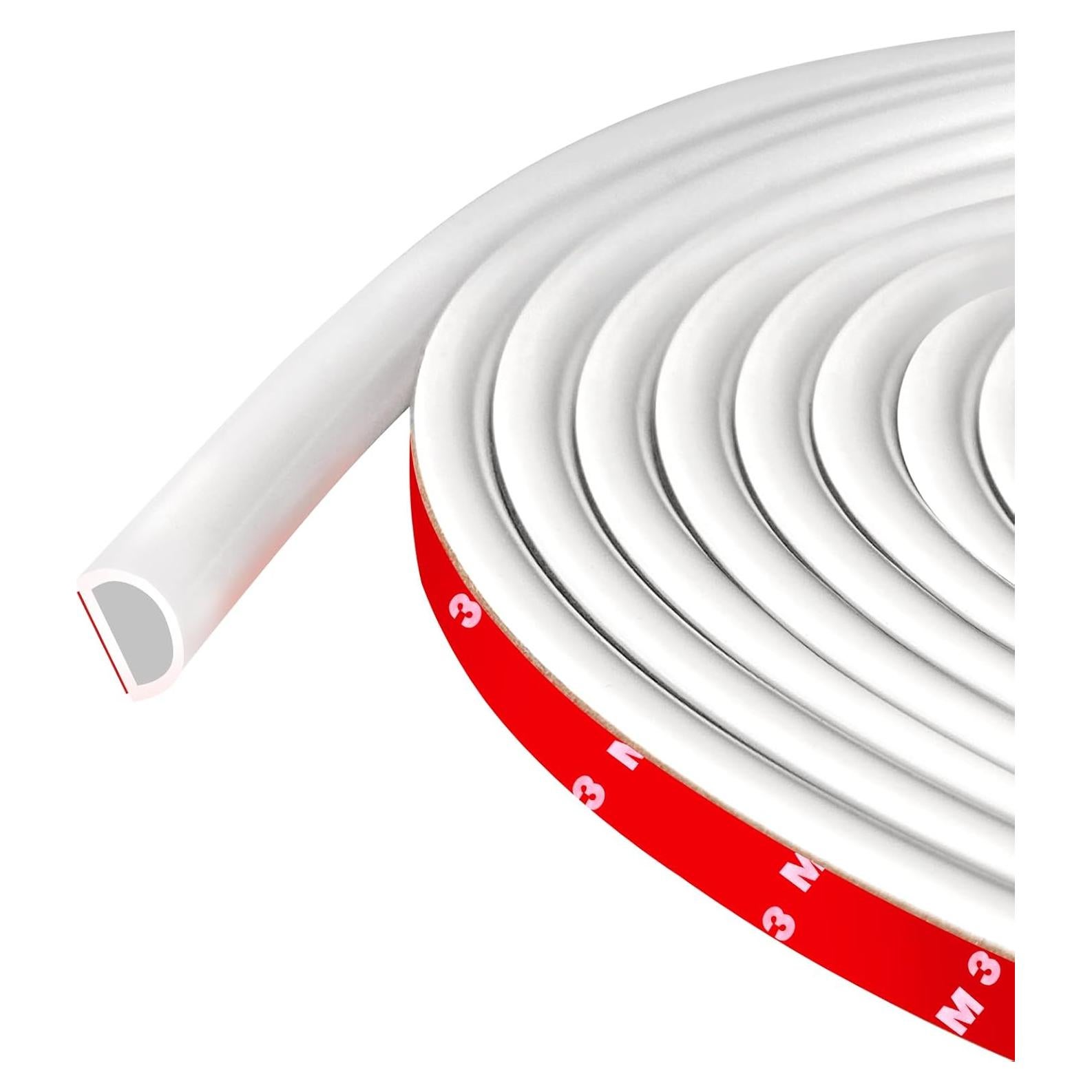 Sellador de Puerta Protalwell Silicona Autoadhesivo 6.1m Blanco