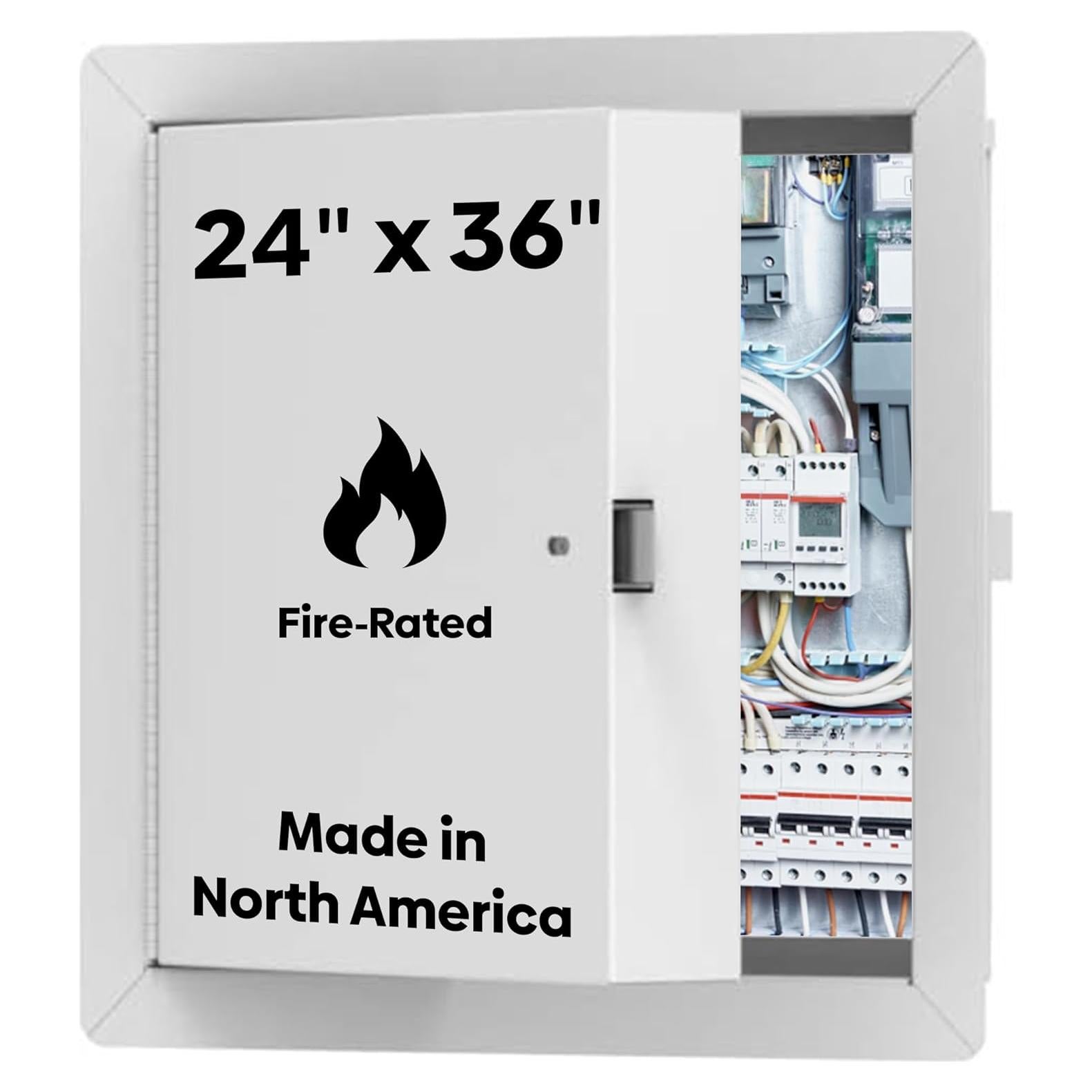 Puerta de Acceso Metálica Aislada 60x90 cm Mejor Acceso