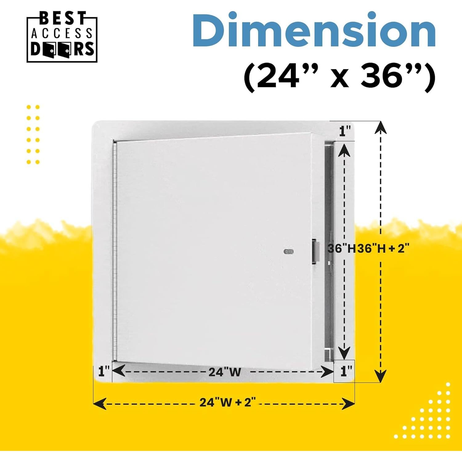 Puerta de Acceso Metálica Aislada 60x90 cm Mejor Acceso