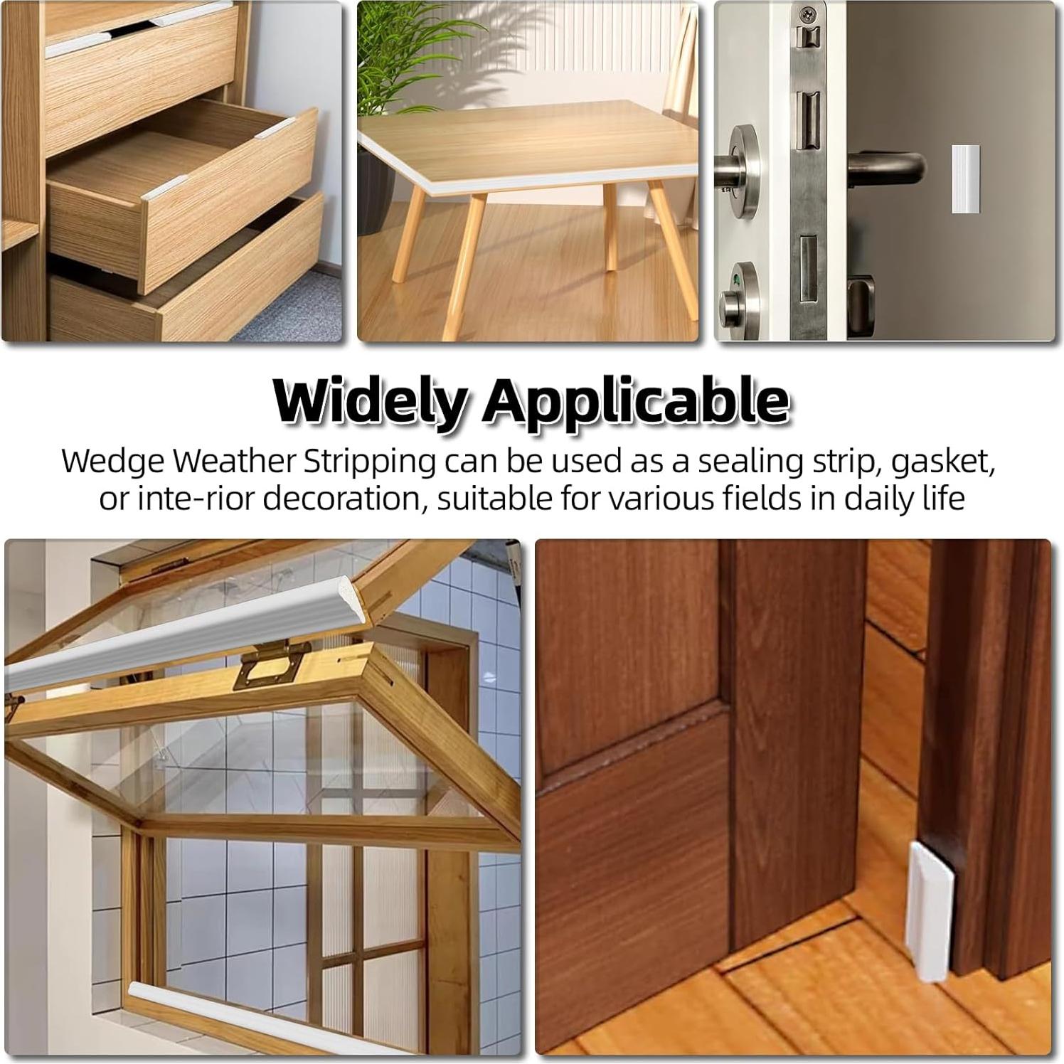 Tira de Aislamiento Jywtleey 9.8 Pies Blanco para Ventanas y Puertas