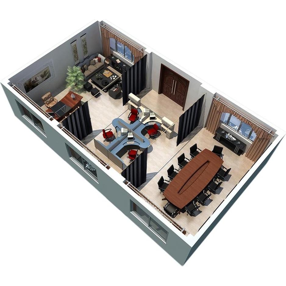 Cortina Blackout Térmica RYB HOME 254x213 cm Negra