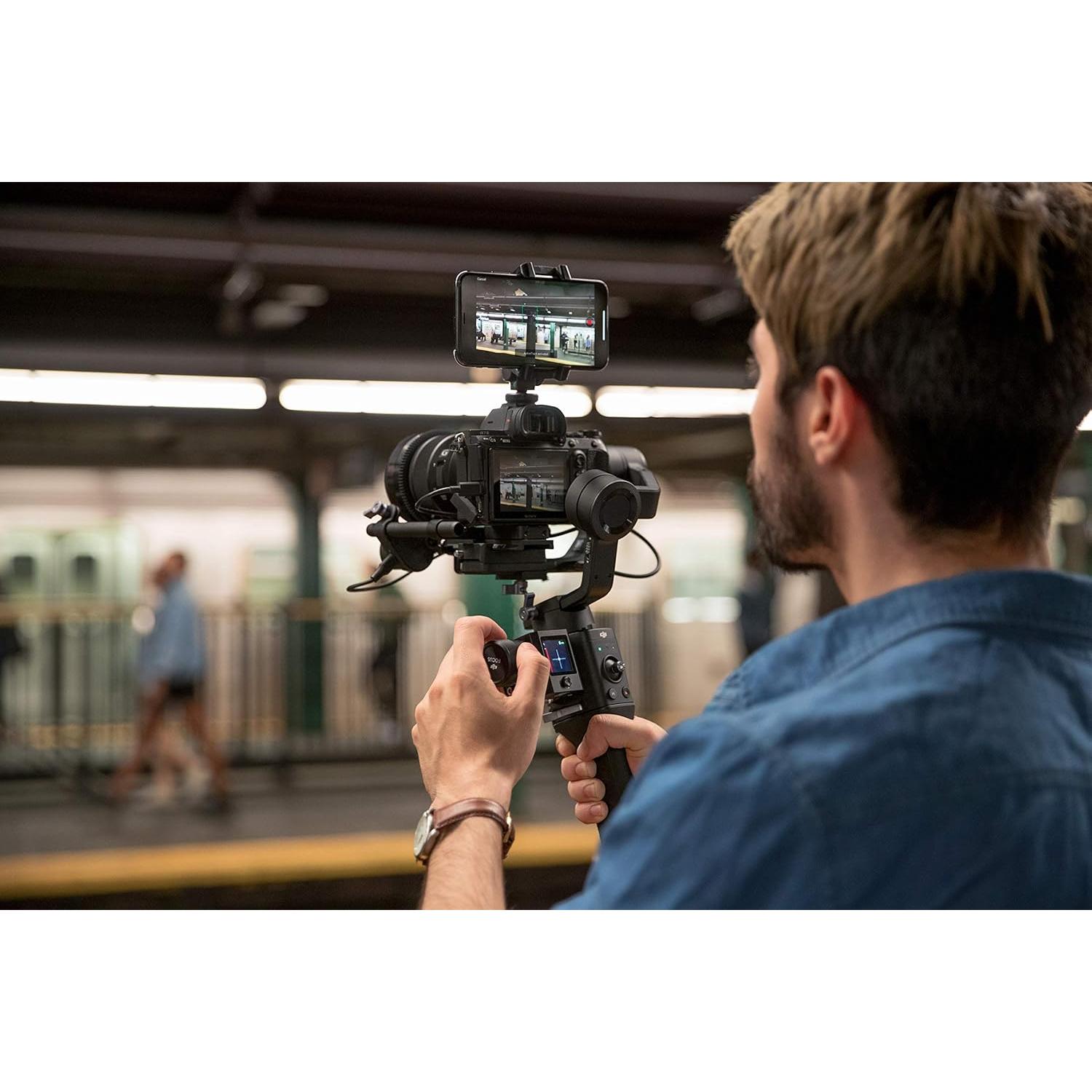 Ronin-SC Pro Combo - Camera Stabilizer 3-Axis Gimbal Handheld for Mirrorless Cameras up to 4.4 lbs / 2kg Payload for Sony Panasonic Lumix Nikon Canon with Focus Wheel, Black