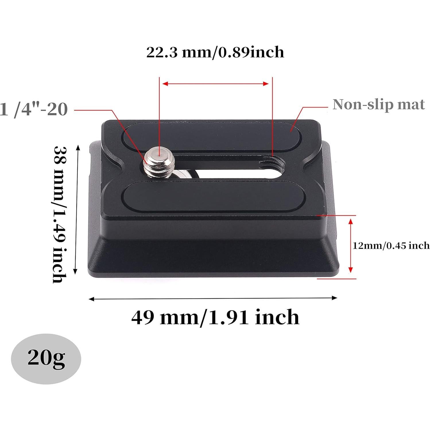 Base de liberación rápida FocusFoto para estabilizador DJI RS2 RSC2 RS3 Pro