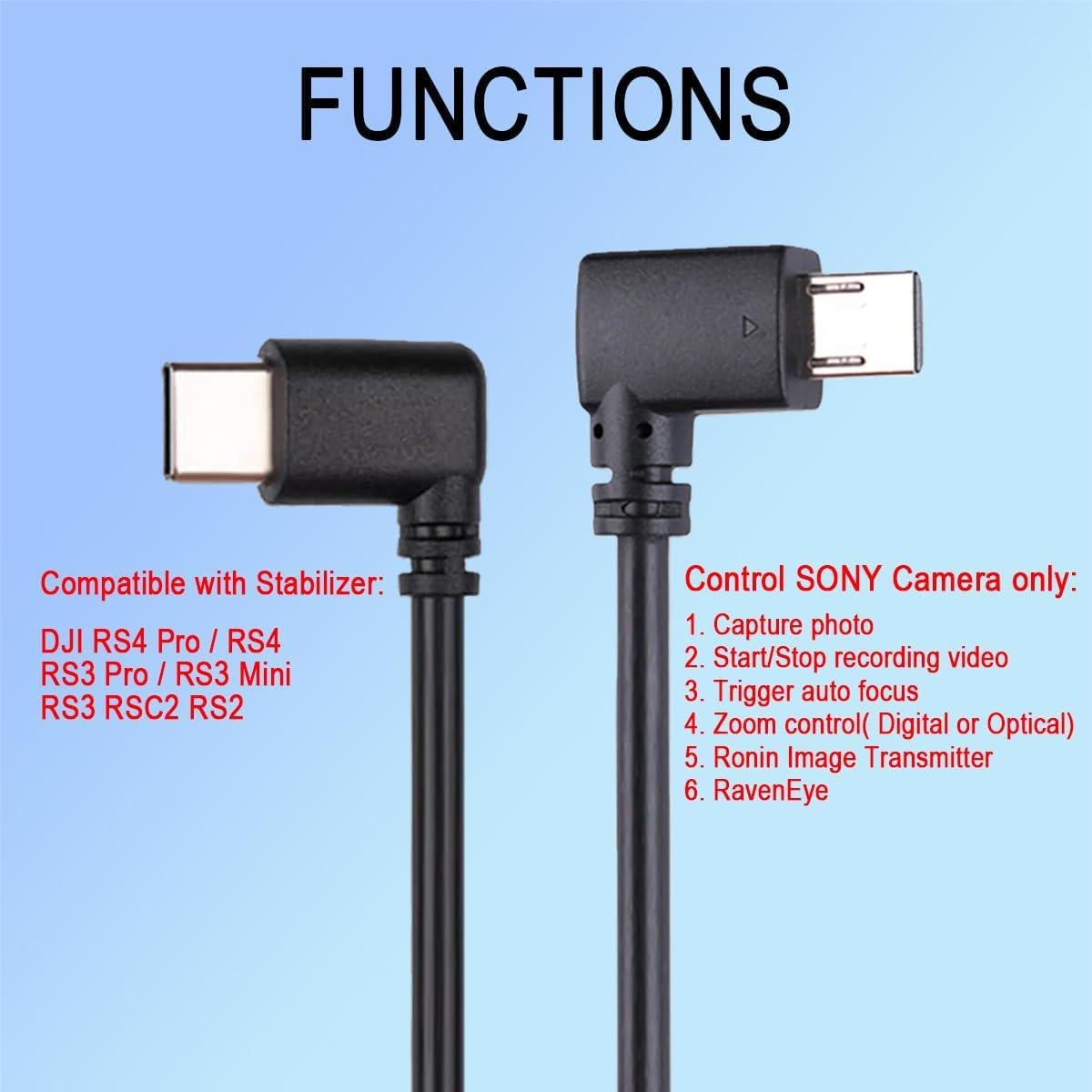 Cable de Control Multi-Cámara USB-C Earlife para DJI y Sony