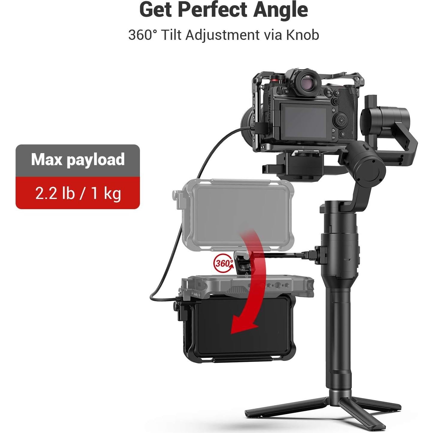 Soporte Ajustable para Monitor SmallRig 2889 para Gimbals DJI y Zhiyun