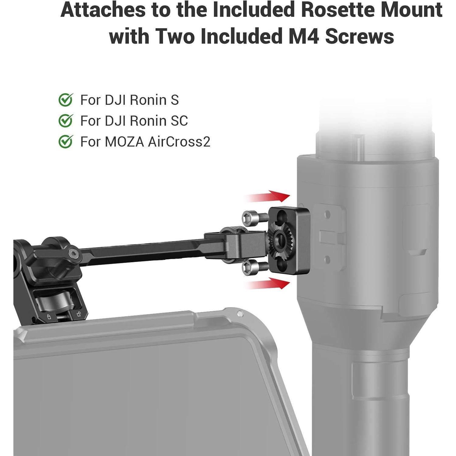 Soporte Ajustable para Monitor SmallRig 2889 para Gimbals DJI y Zhiyun
