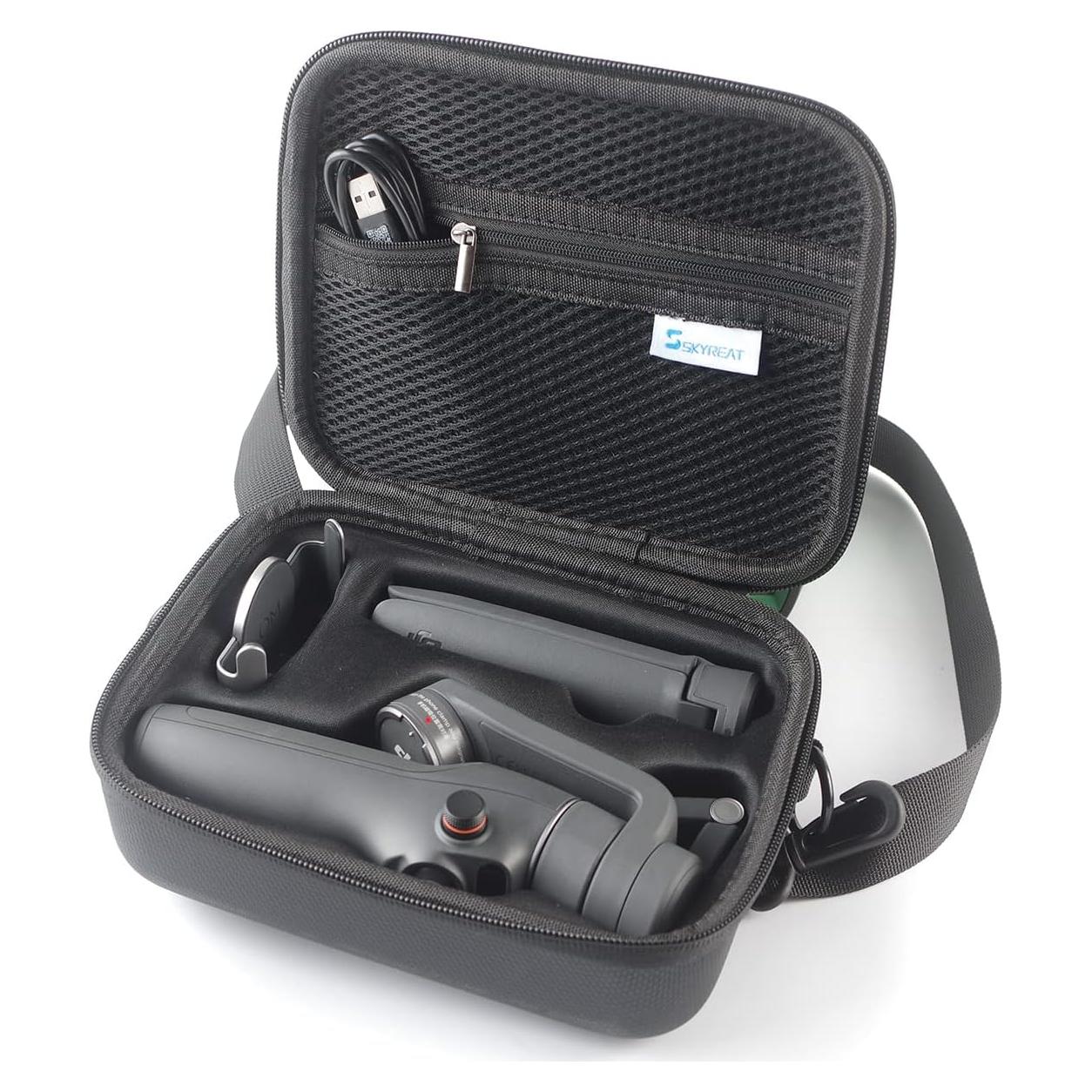Funda de Almacenamiento Skyreat para DJI OM 6 - Cuero PU, 20x15x7 cm
