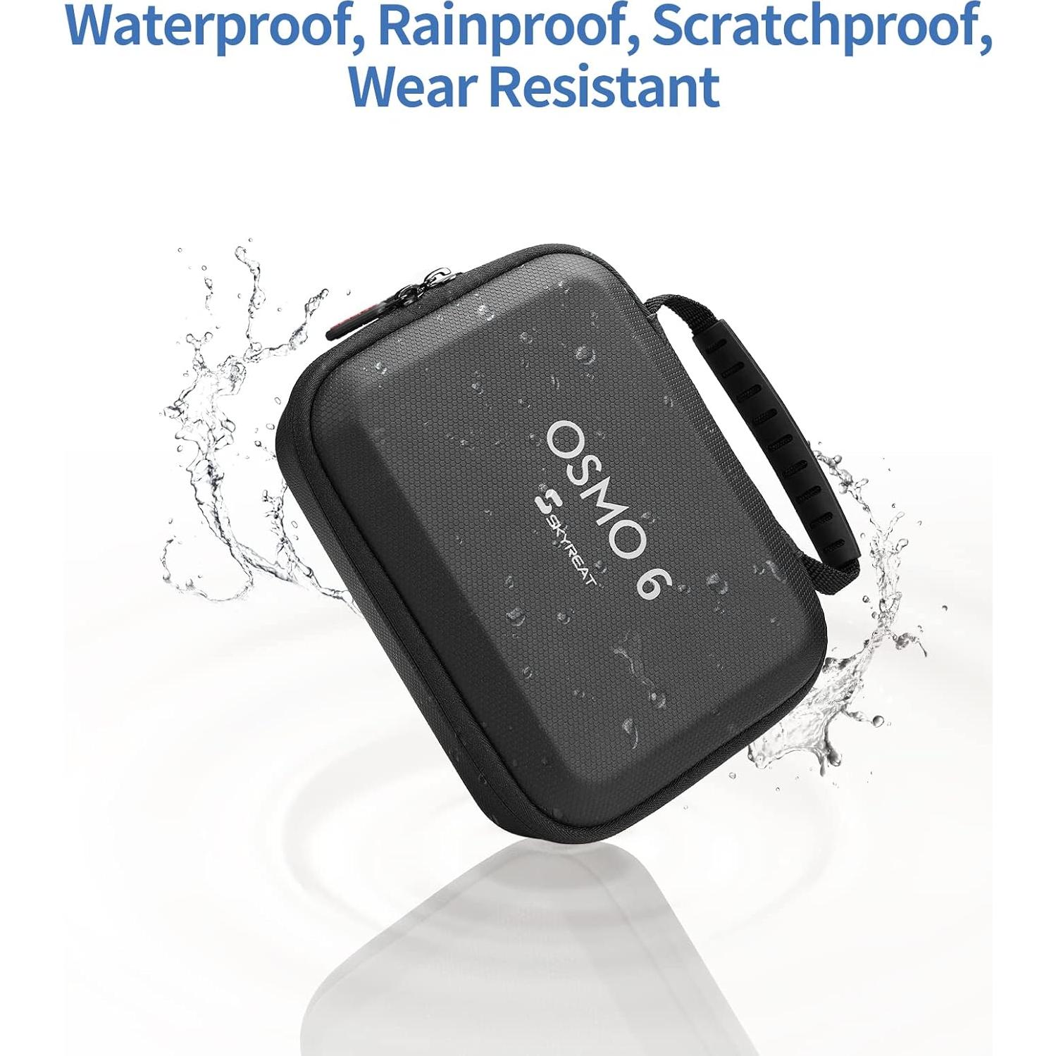 Funda de Almacenamiento Skyreat para DJI OM 6 - Cuero PU, 20x15x7 cm