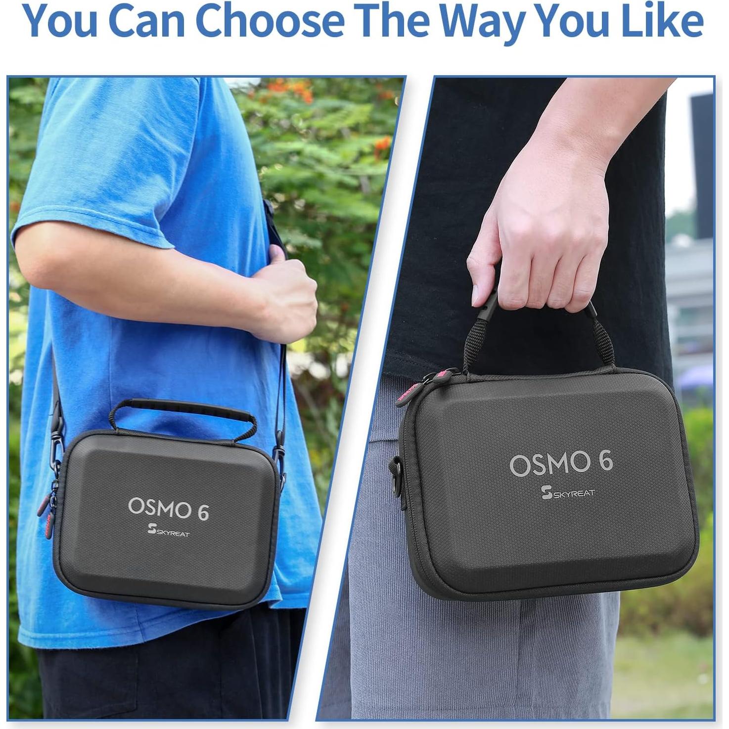 Funda de Almacenamiento Skyreat para DJI OM 6 - Cuero PU, 20x15x7 cm